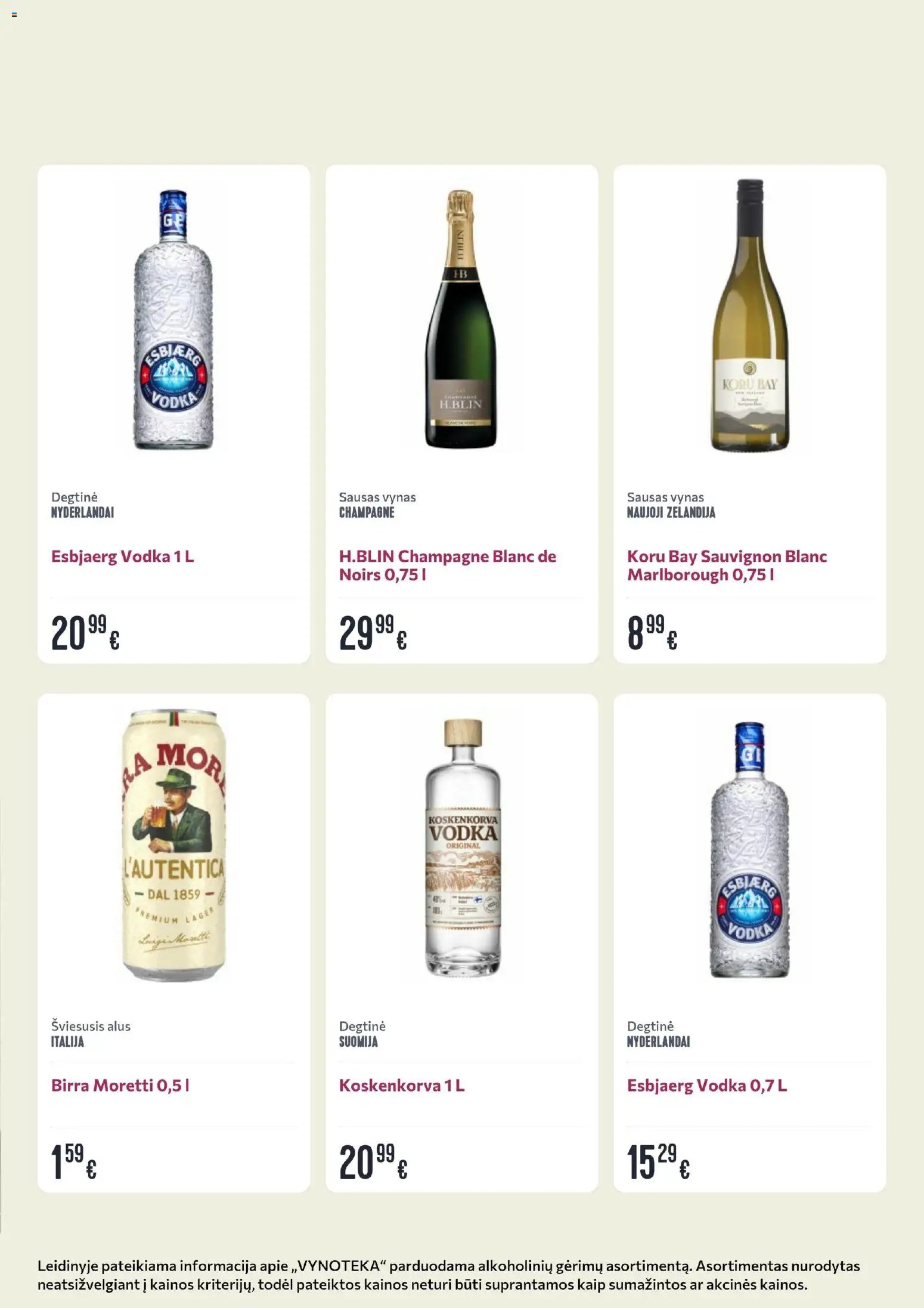VYNOTEKA leidinys - Gėrimų