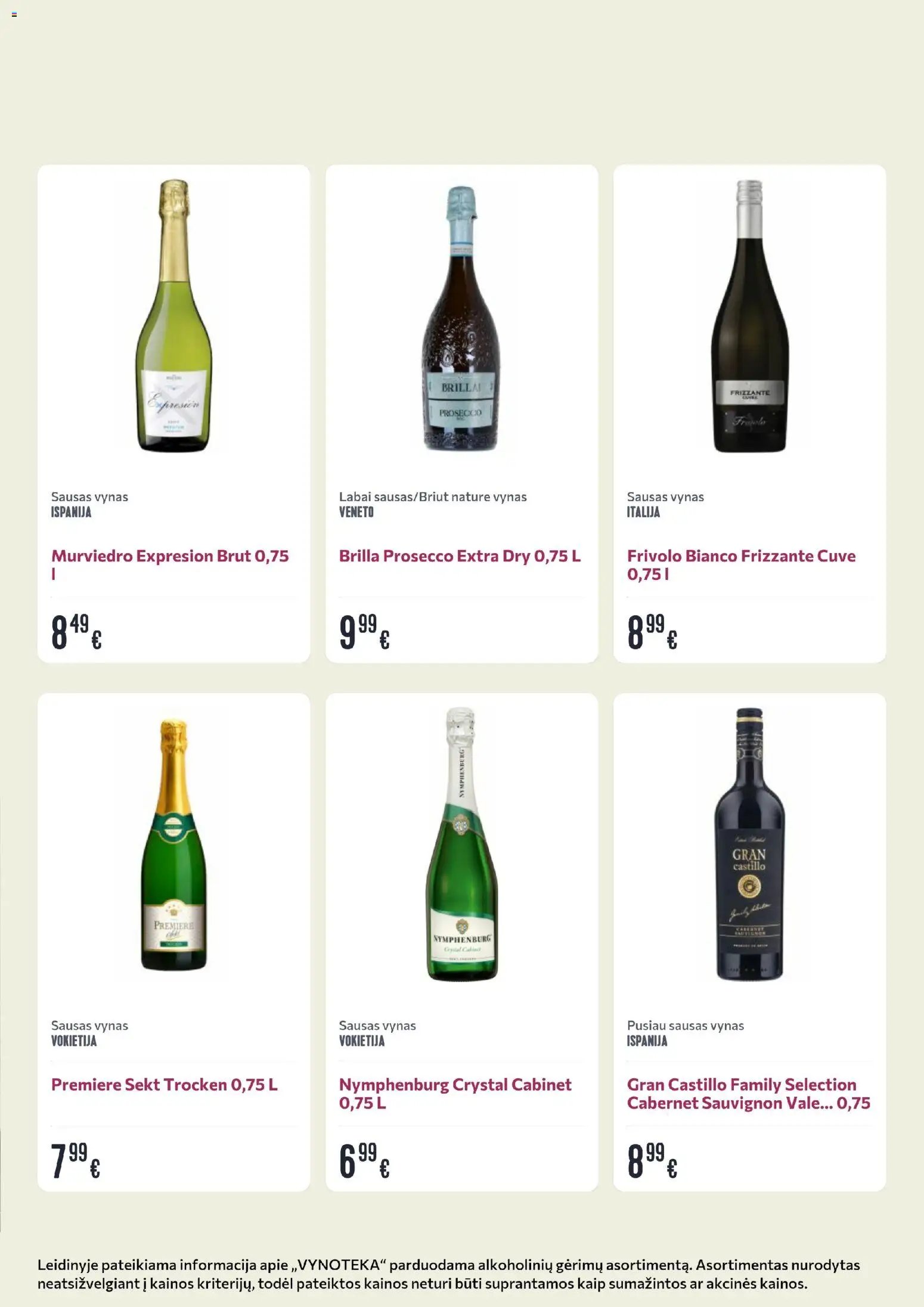 VYNOTEKA leidinys - Gėrimų