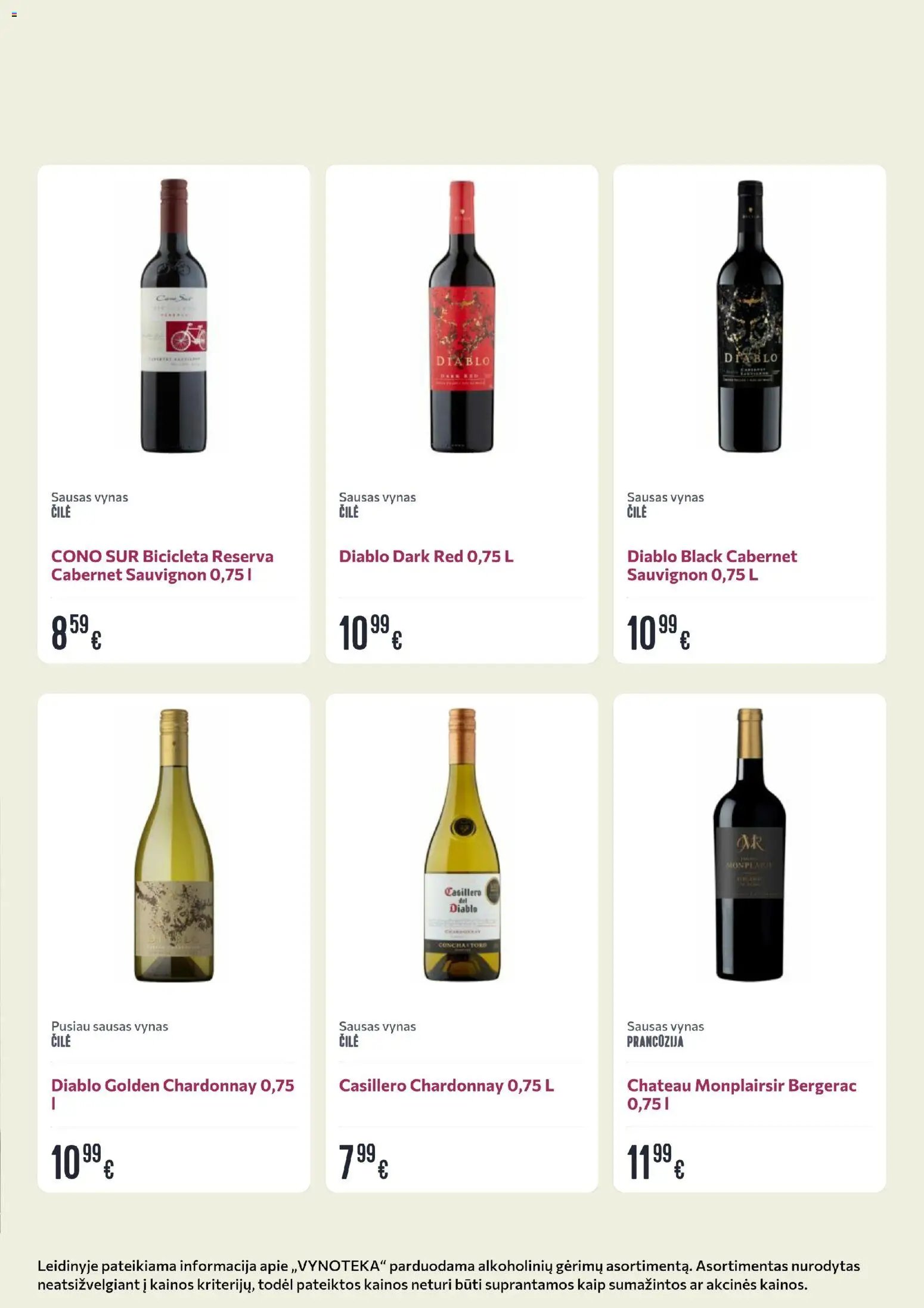 VYNOTEKA leidinys - Gėrimų