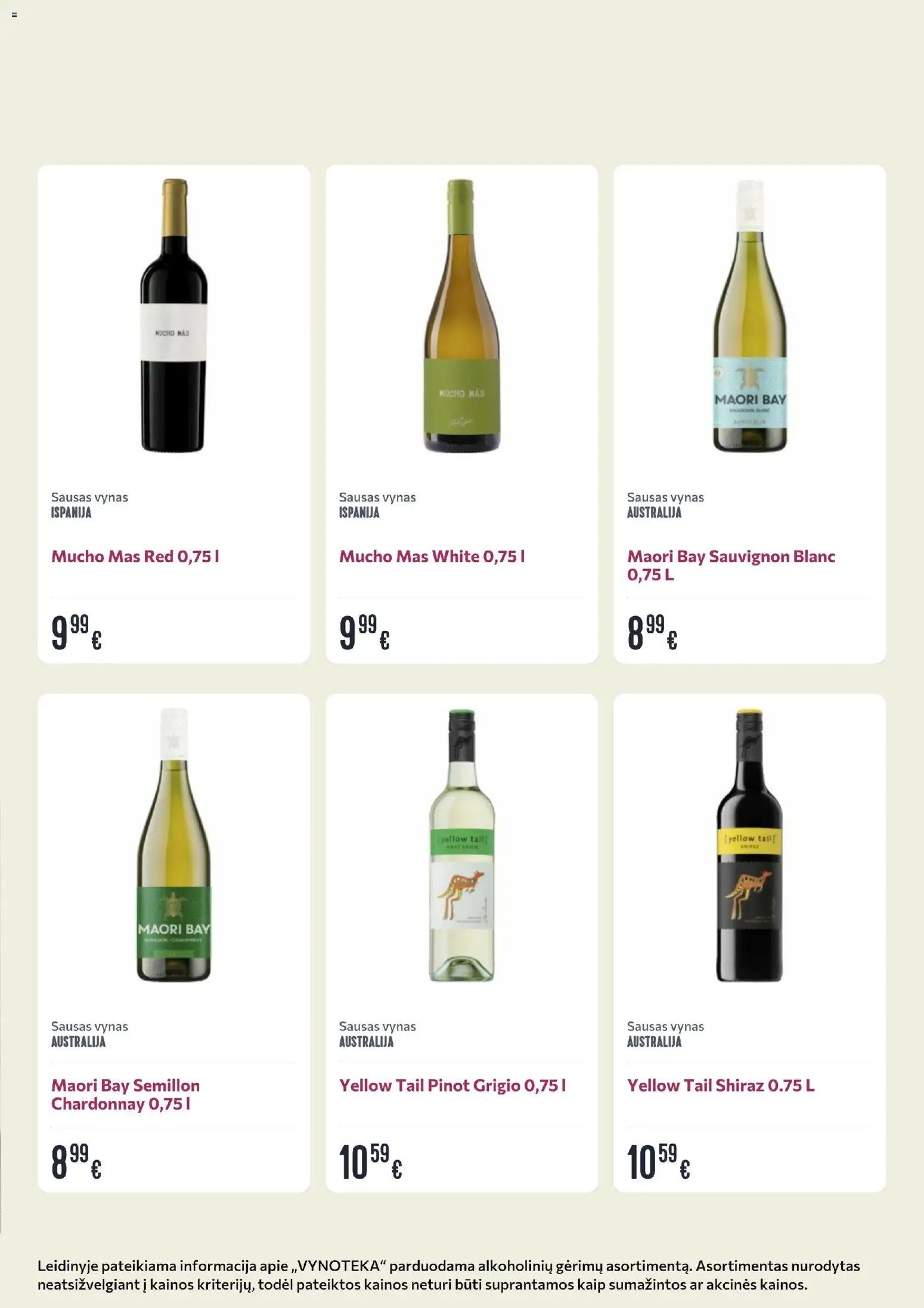 VYNOTEKA leidinys - Gėrimų
