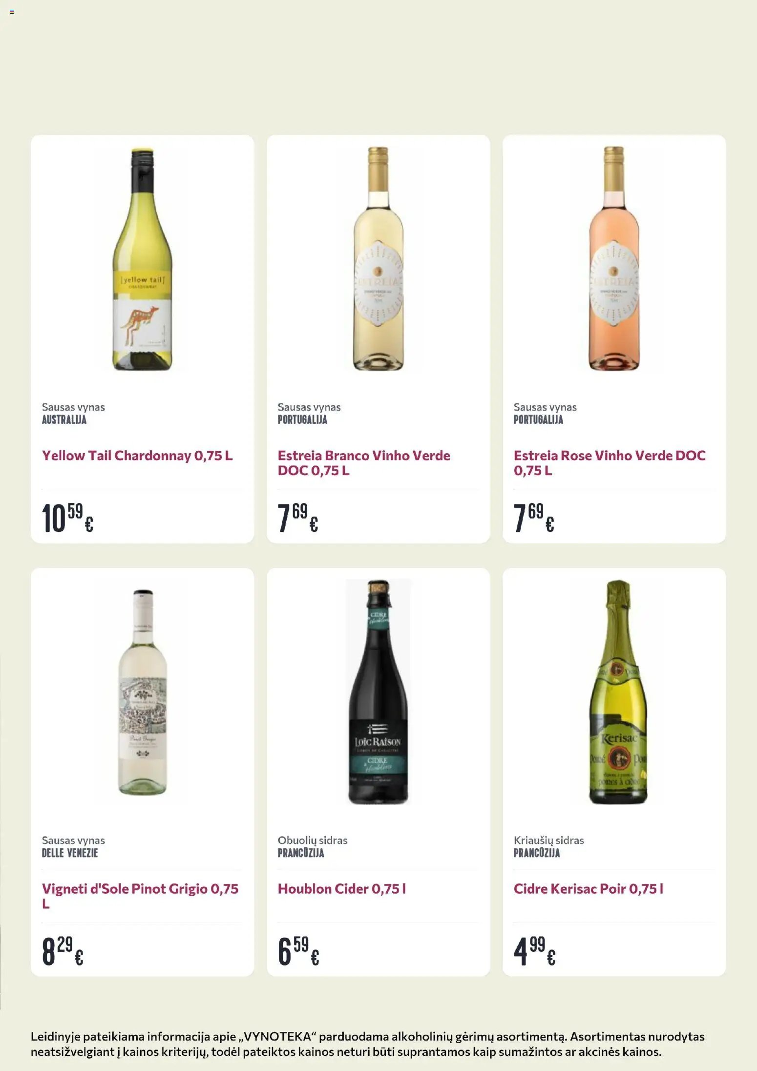 VYNOTEKA leidinys - Gėrimų