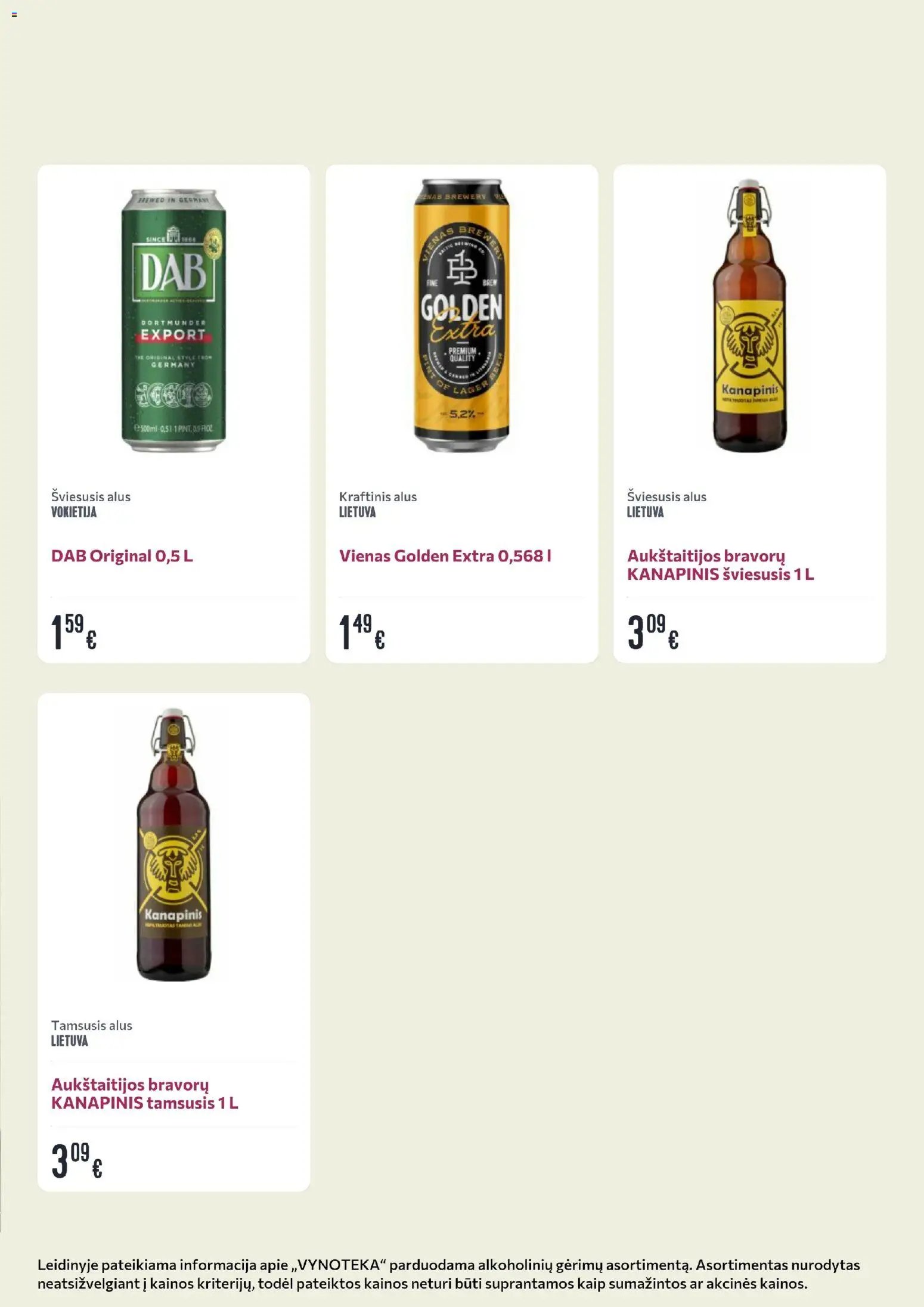 VYNOTEKA leidinys - Gėrimų