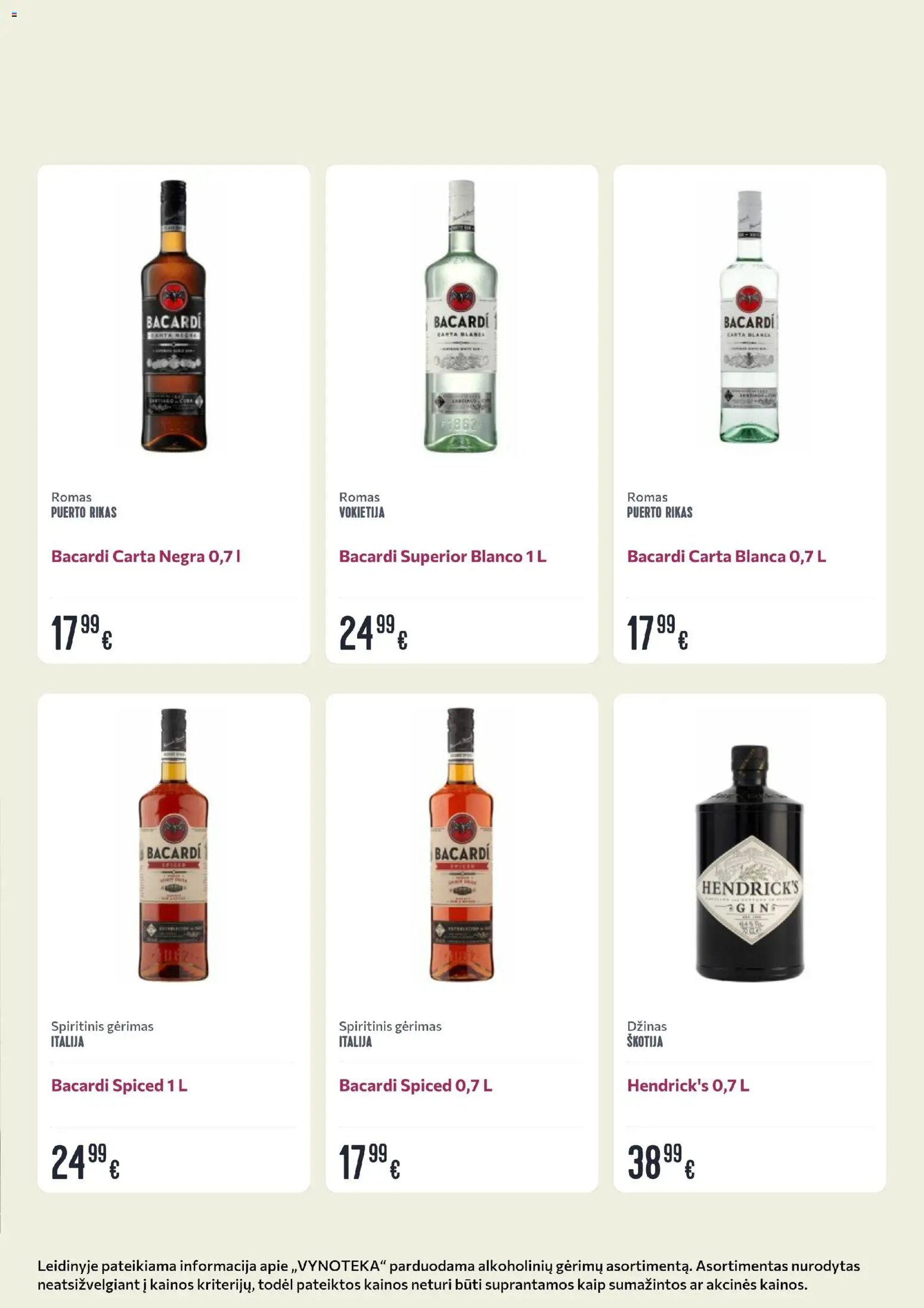 VYNOTEKA leidinys - Gėrimų