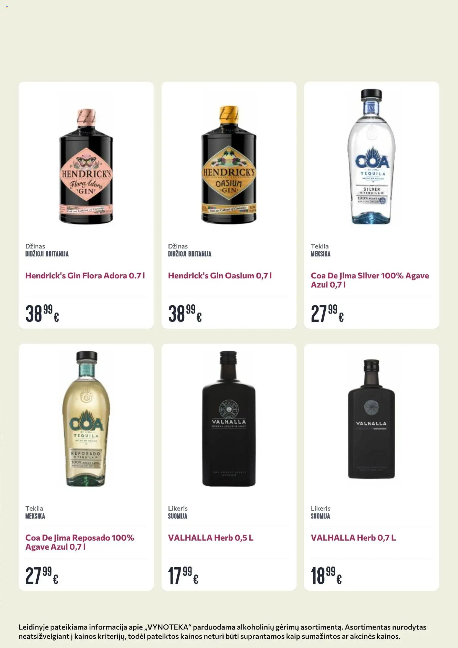VYNOTEKA leidinys - Gėrimų