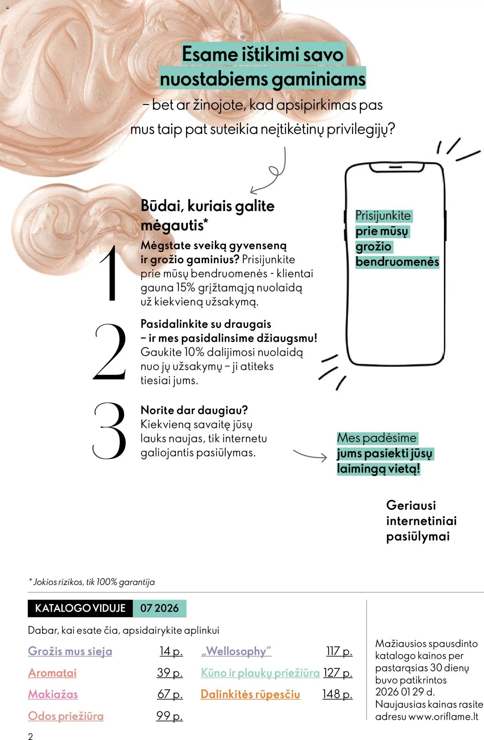 Oriflame katalogas 07 2026