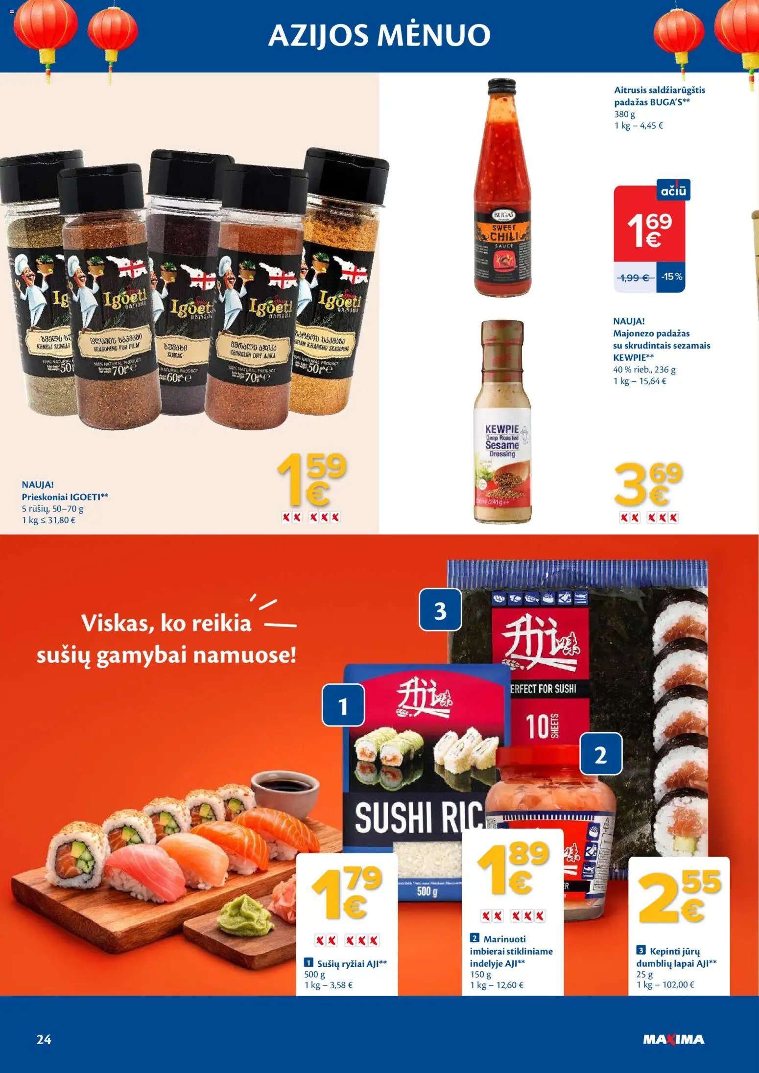 MAXIMA leidinys - Azijos mėnuo