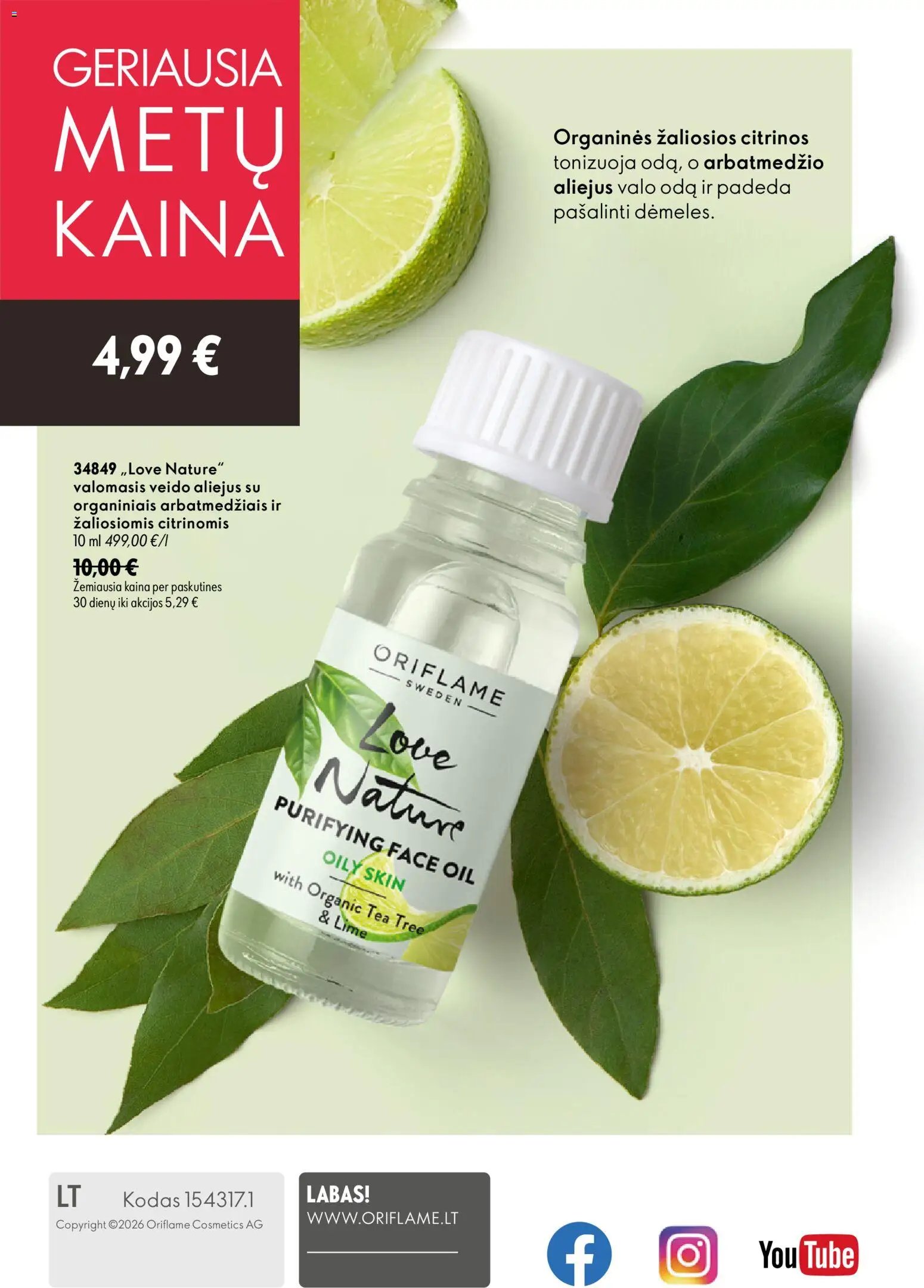 Oriflame katalogas 10 2026
