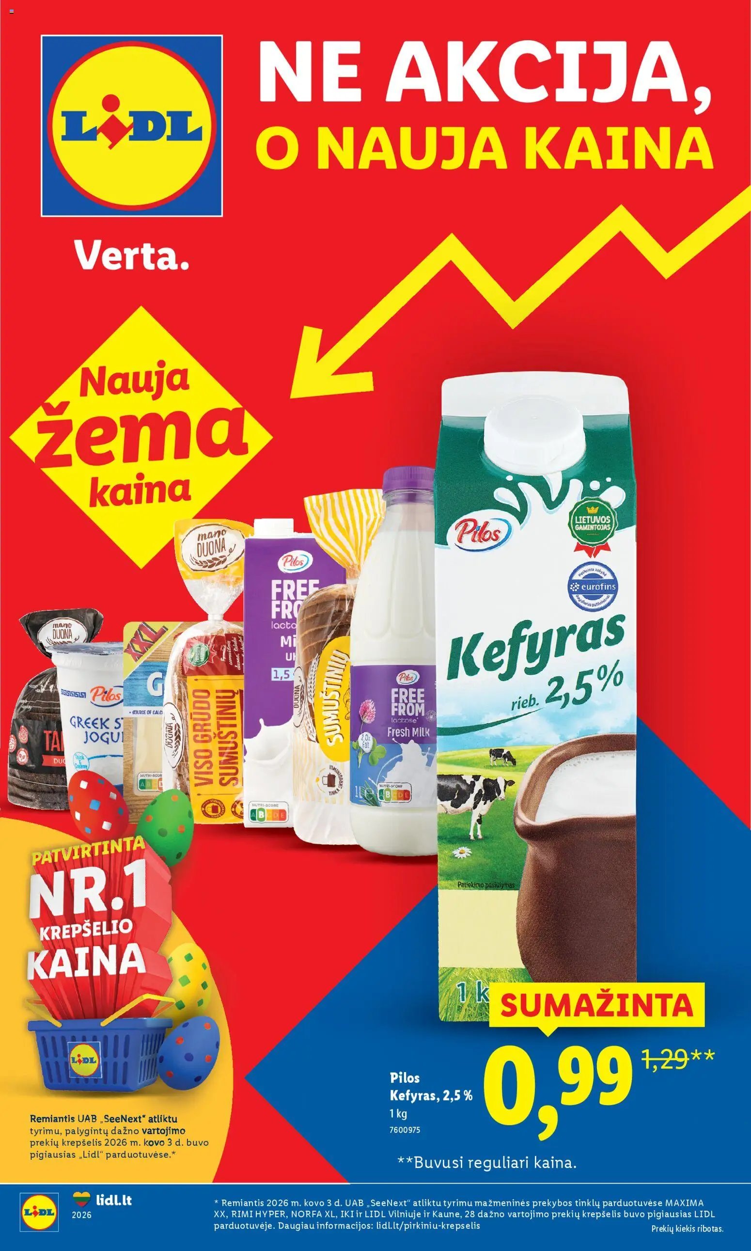 LIDL leidinys - Ne akcija, o nauja kaina