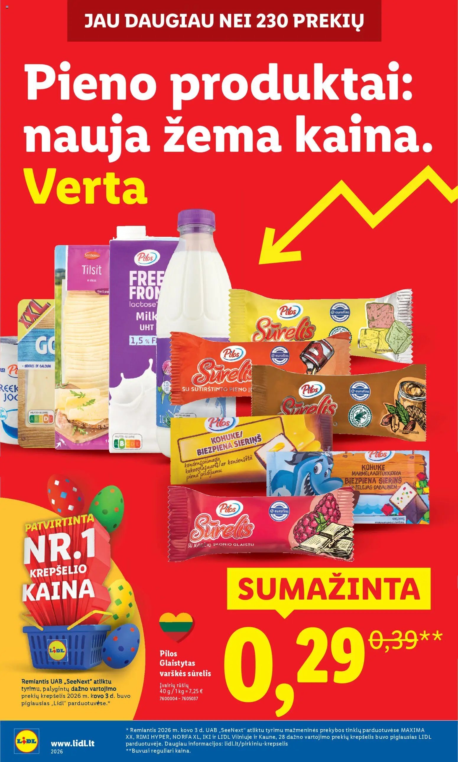 LIDL leidinys - Ne akcija, o nauja kaina