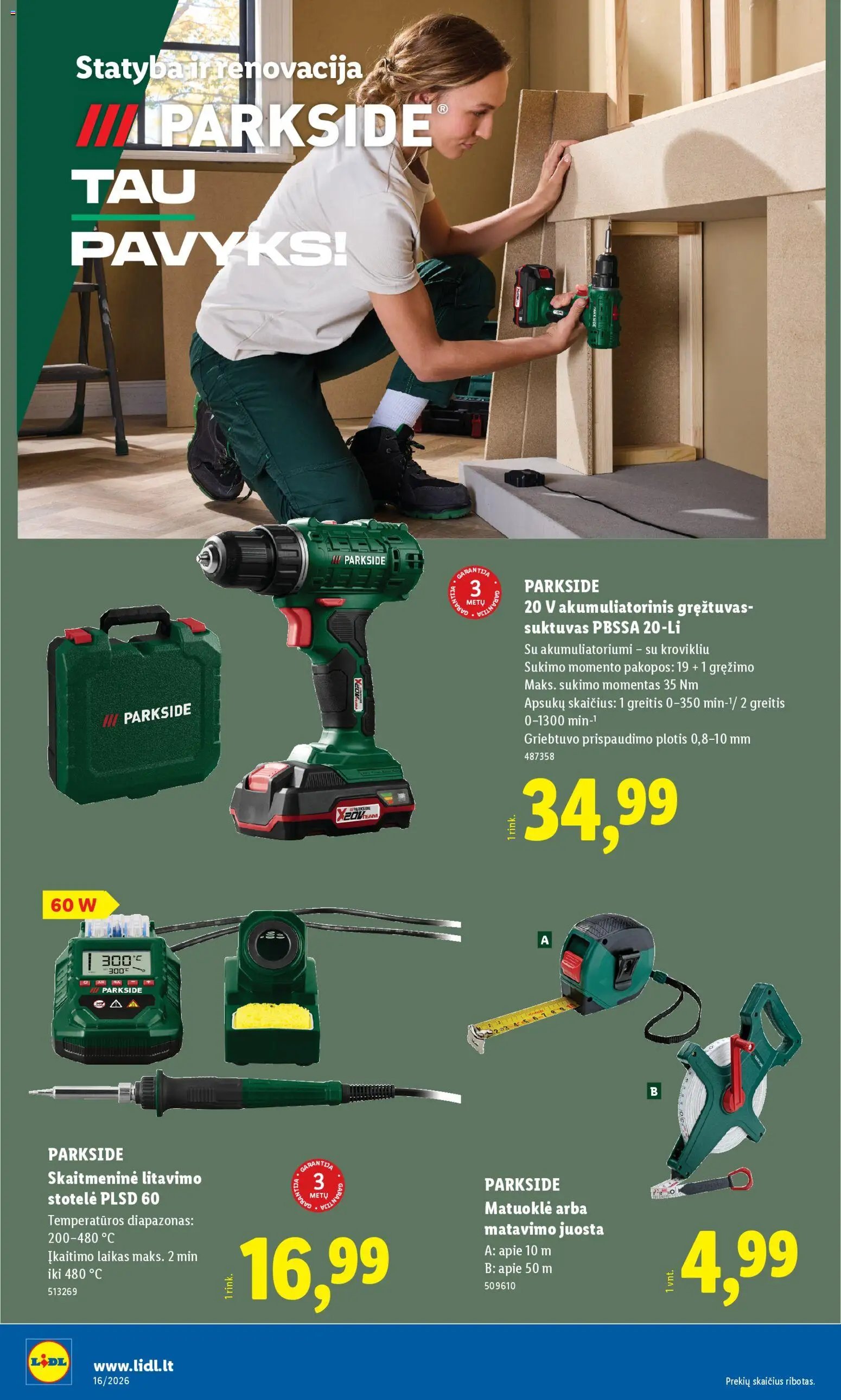 LIDL leidinys - Ne maisto prekių pasiūlymai