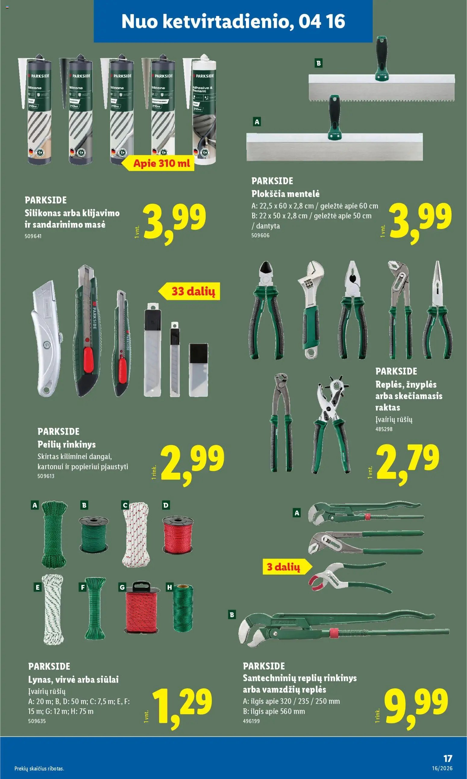 LIDL leidinys - Ne maisto prekių pasiūlymai