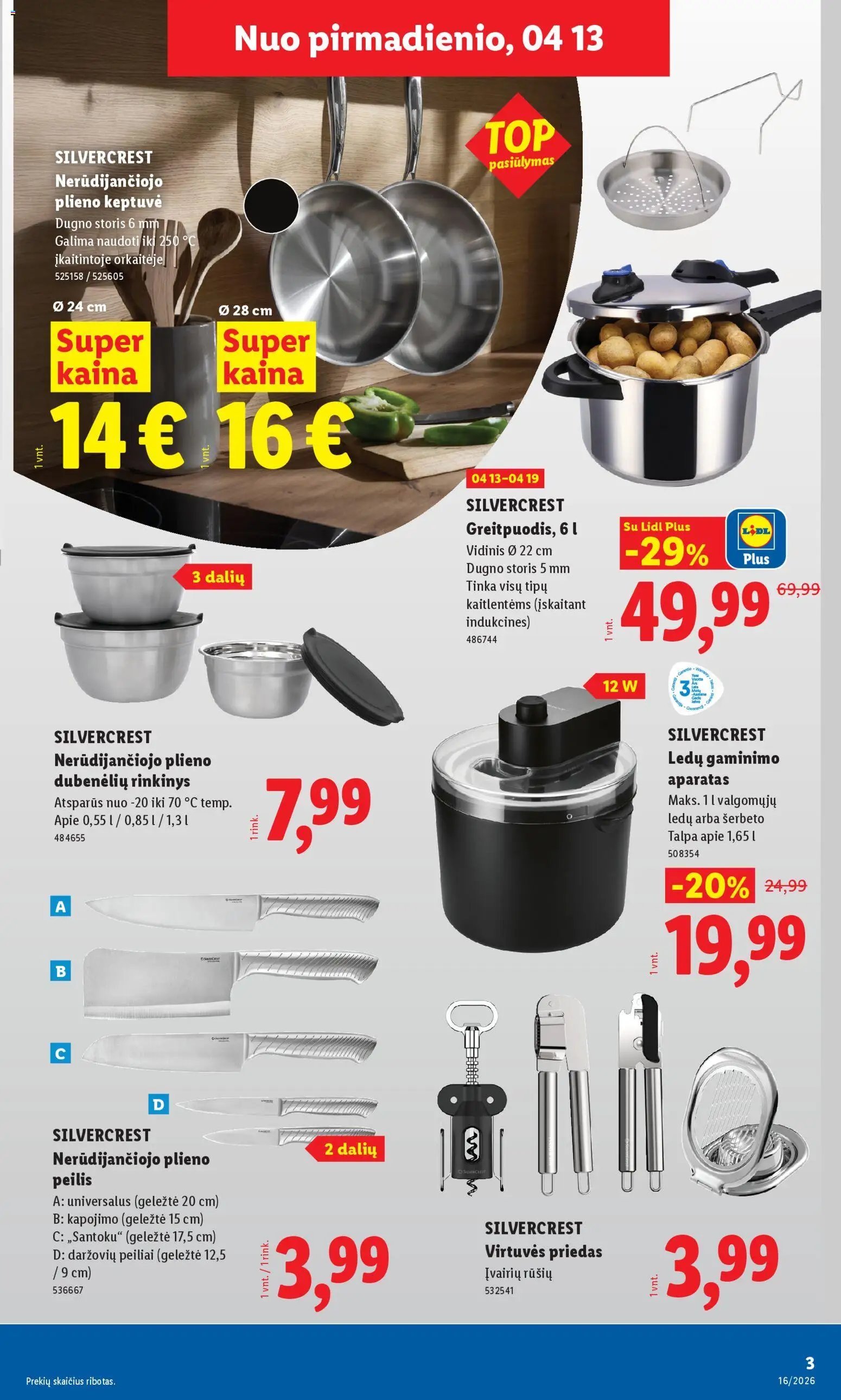 LIDL leidinys - Ne maisto prekių pasiūlymai