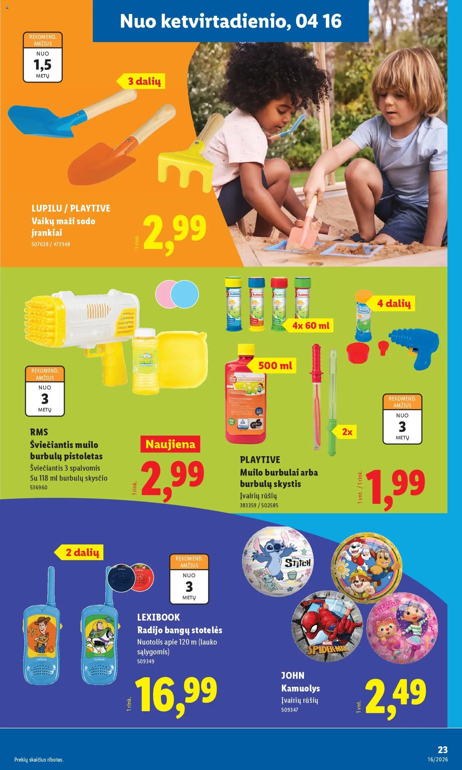 LIDL leidinys - Ne maisto prekių pasiūlymai