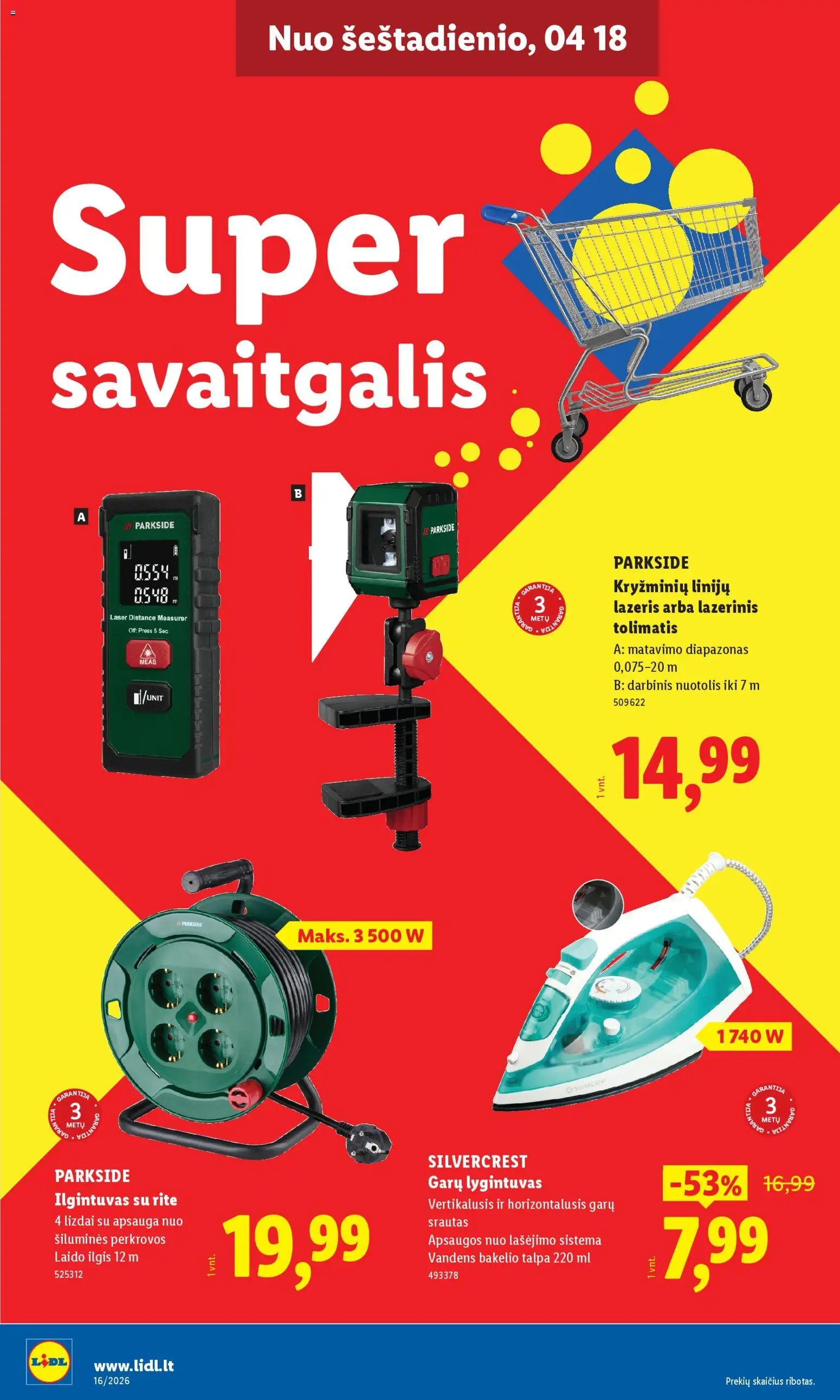LIDL leidinys - Ne maisto prekių pasiūlymai