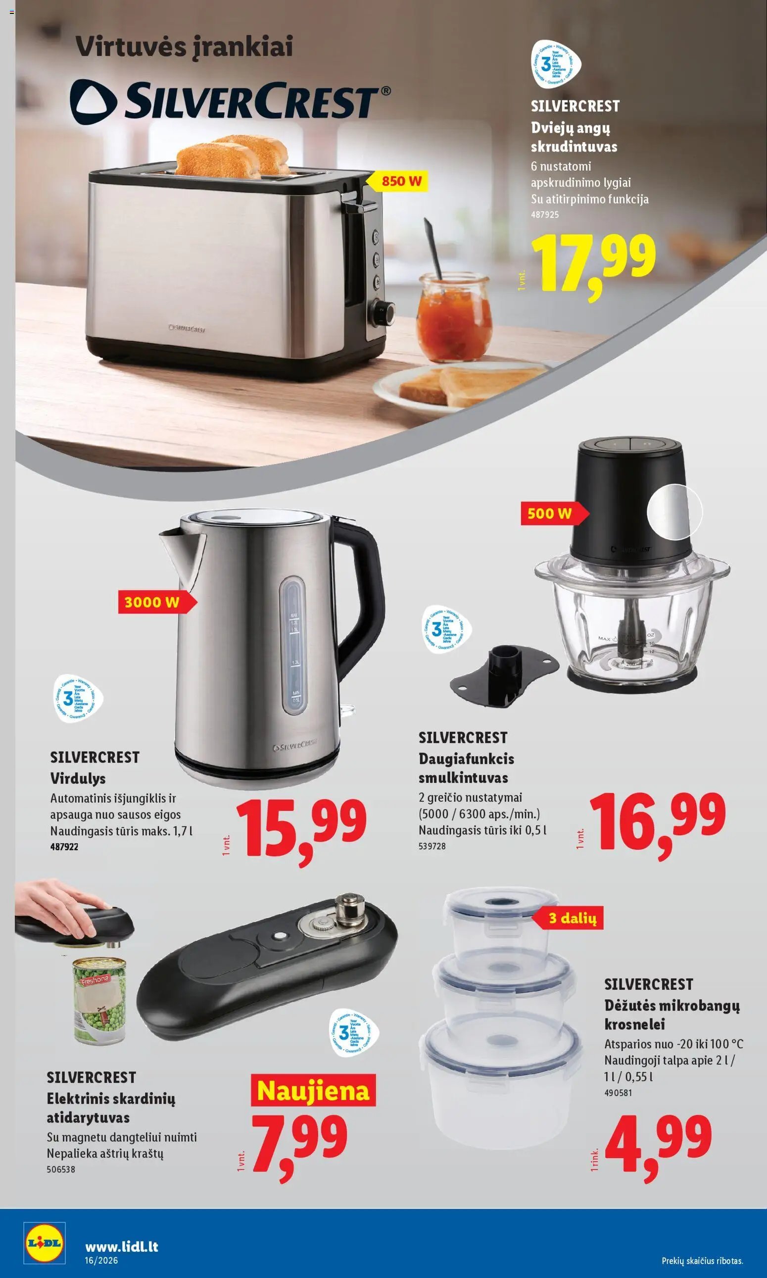 LIDL leidinys - Ne maisto prekių pasiūlymai