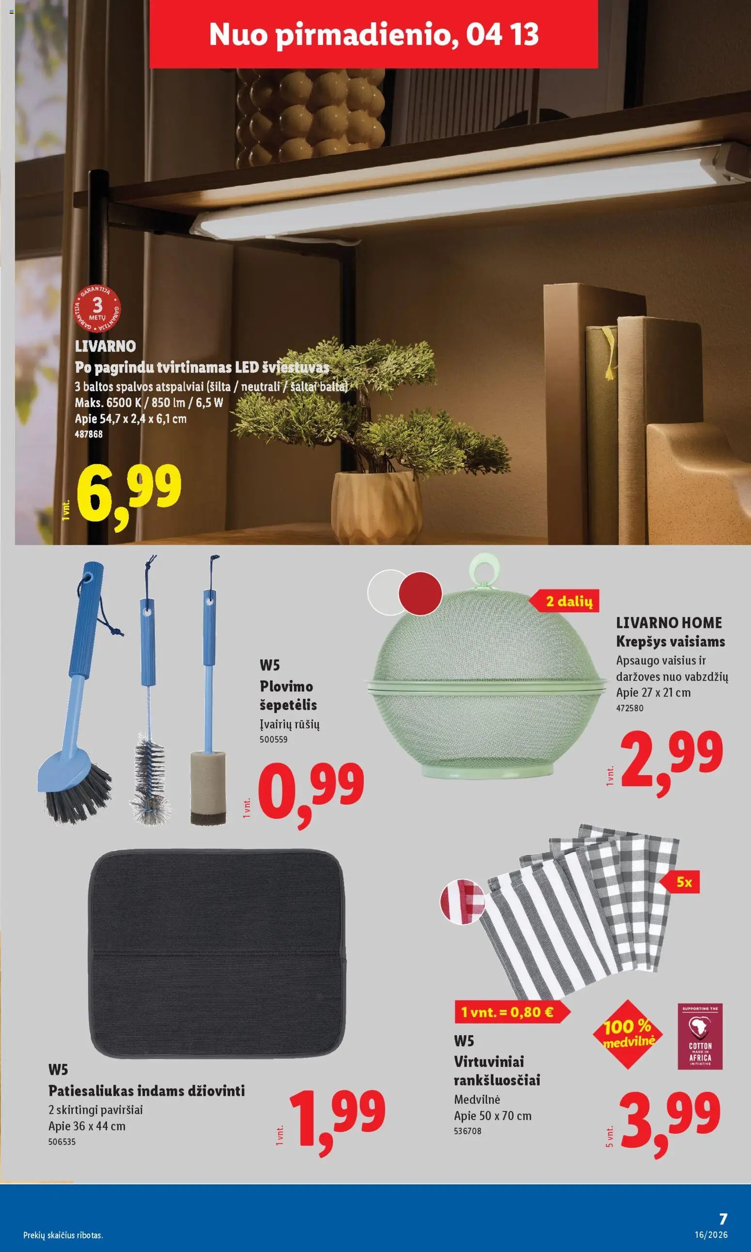 LIDL leidinys - Ne maisto prekių pasiūlymai