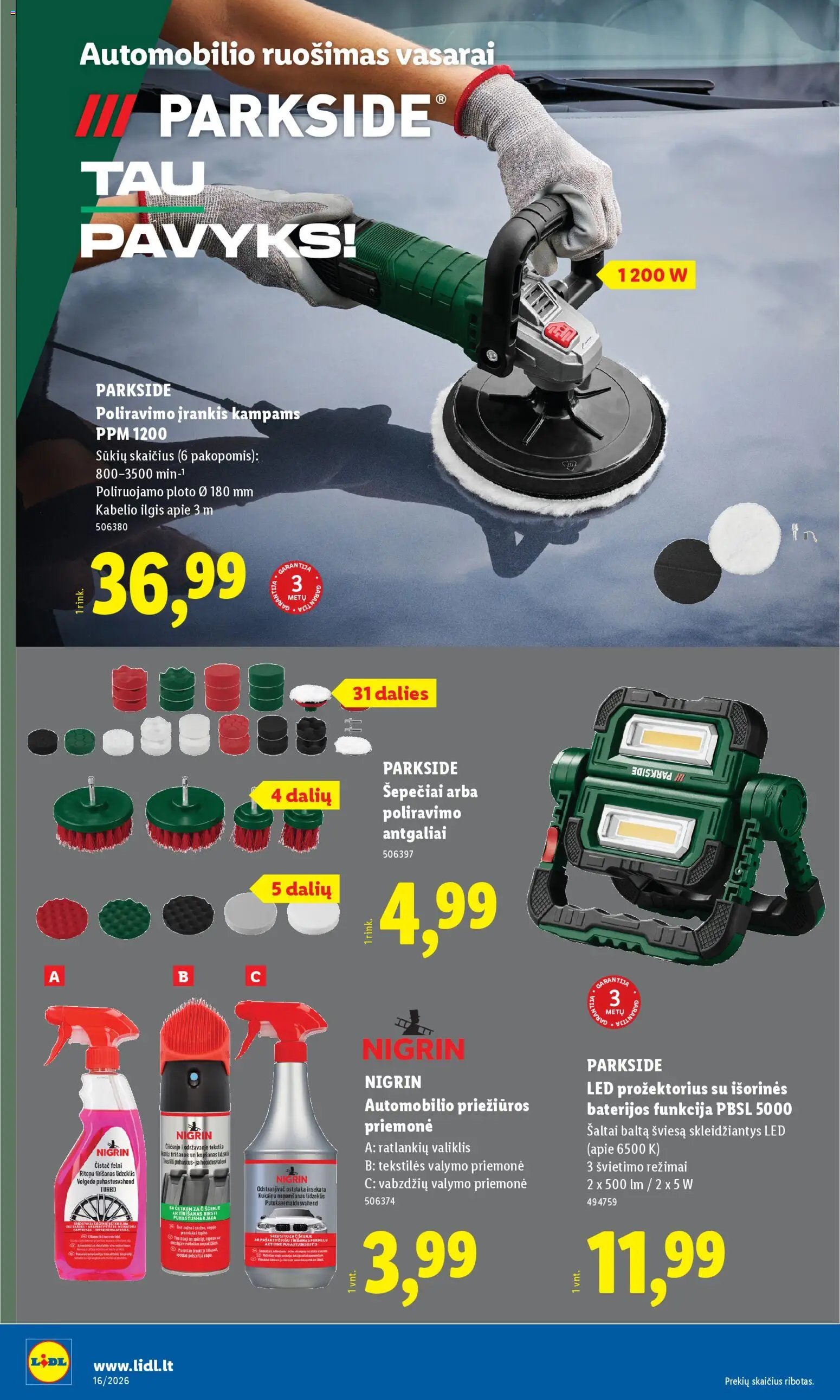 LIDL leidinys - Ne maisto prekių pasiūlymai