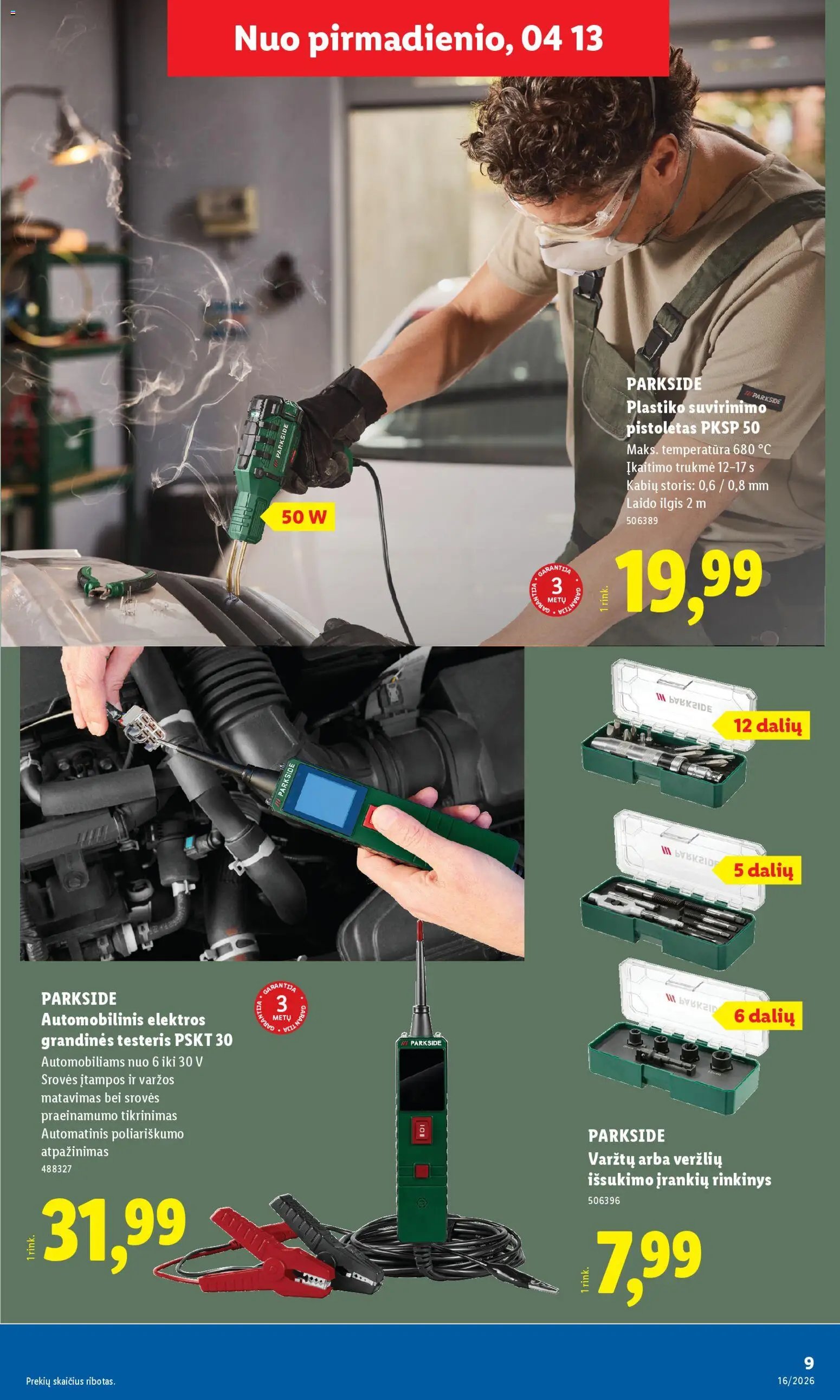 LIDL leidinys - Ne maisto prekių pasiūlymai