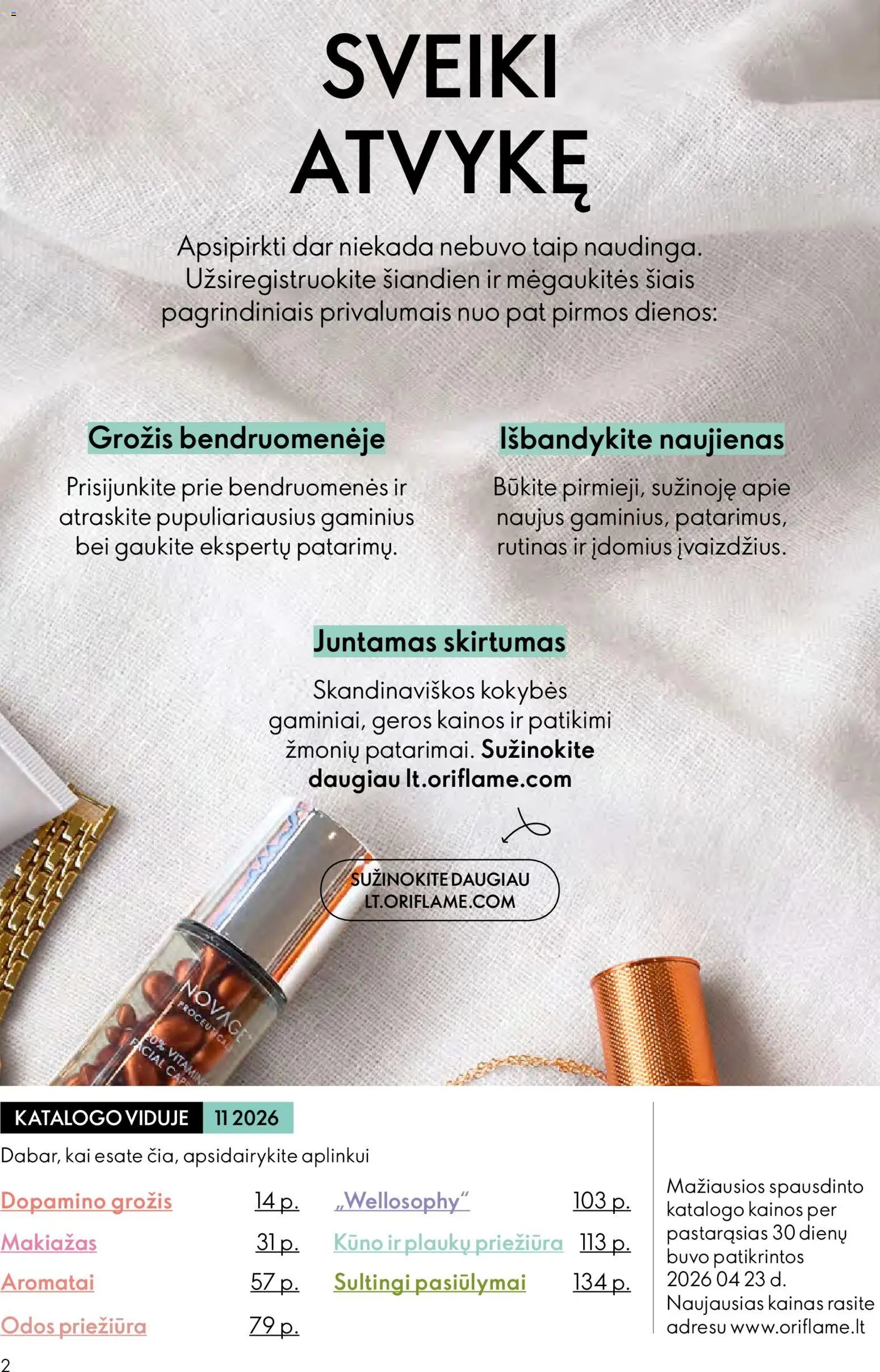 Oriflame katalogas 11 2026