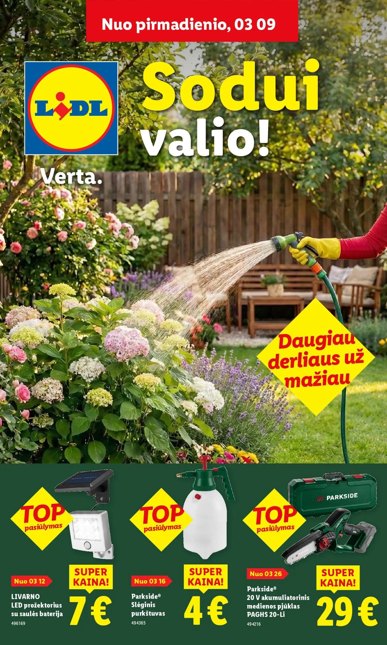 LIDL leidinys - Sodui valio