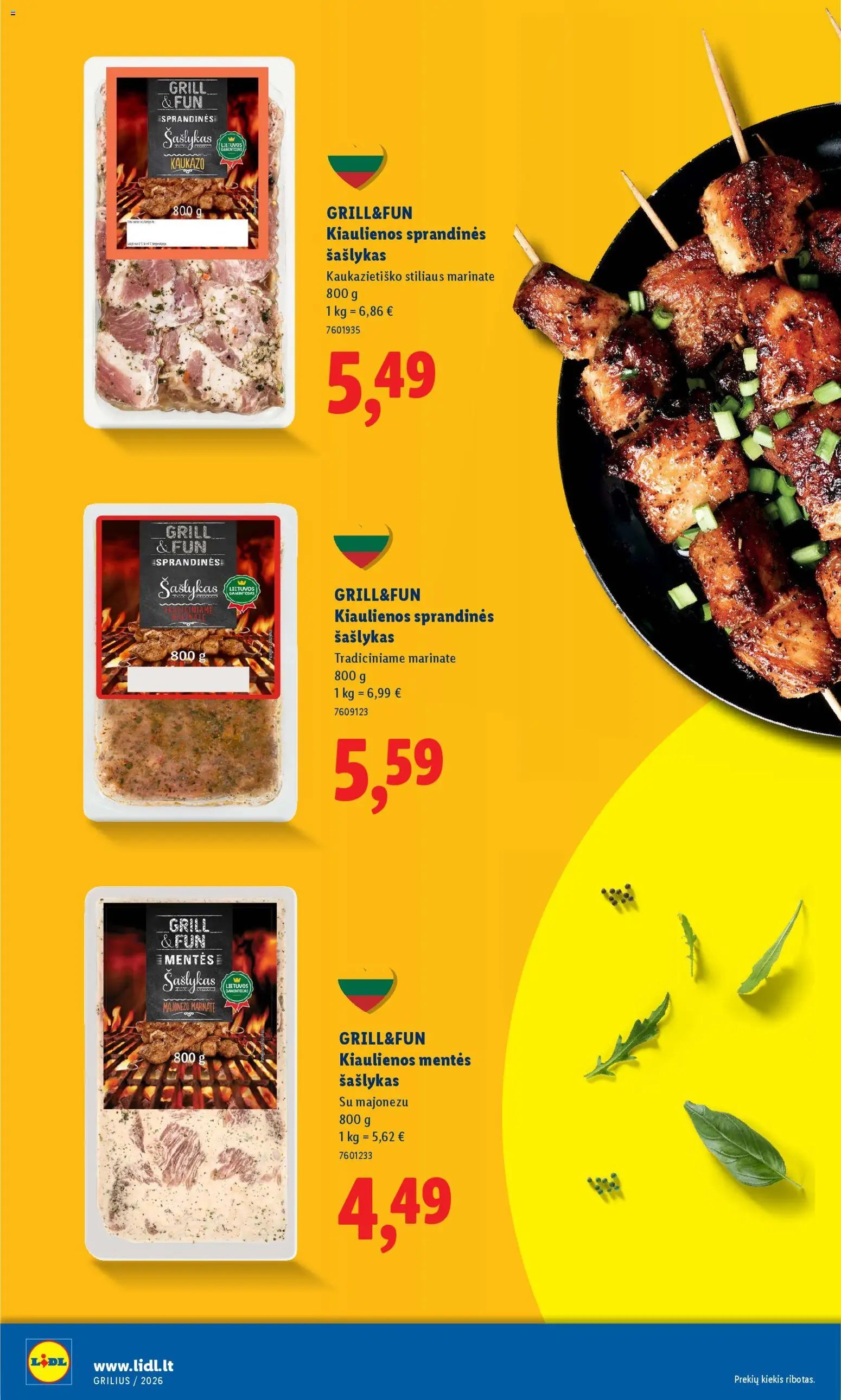 LIDL leidinys - Grilio katalogas