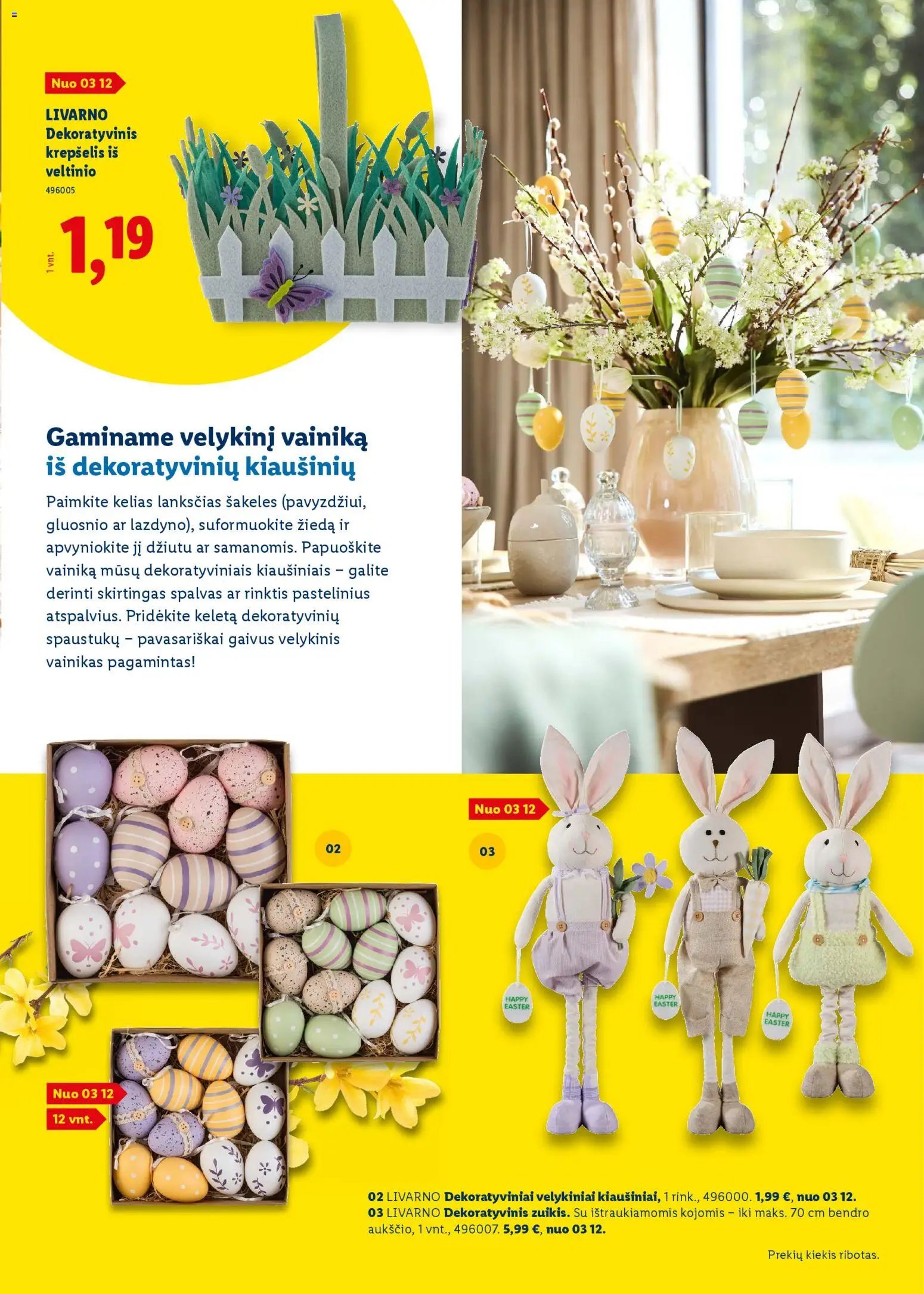 LIDL leidinys - Velykų katalogas