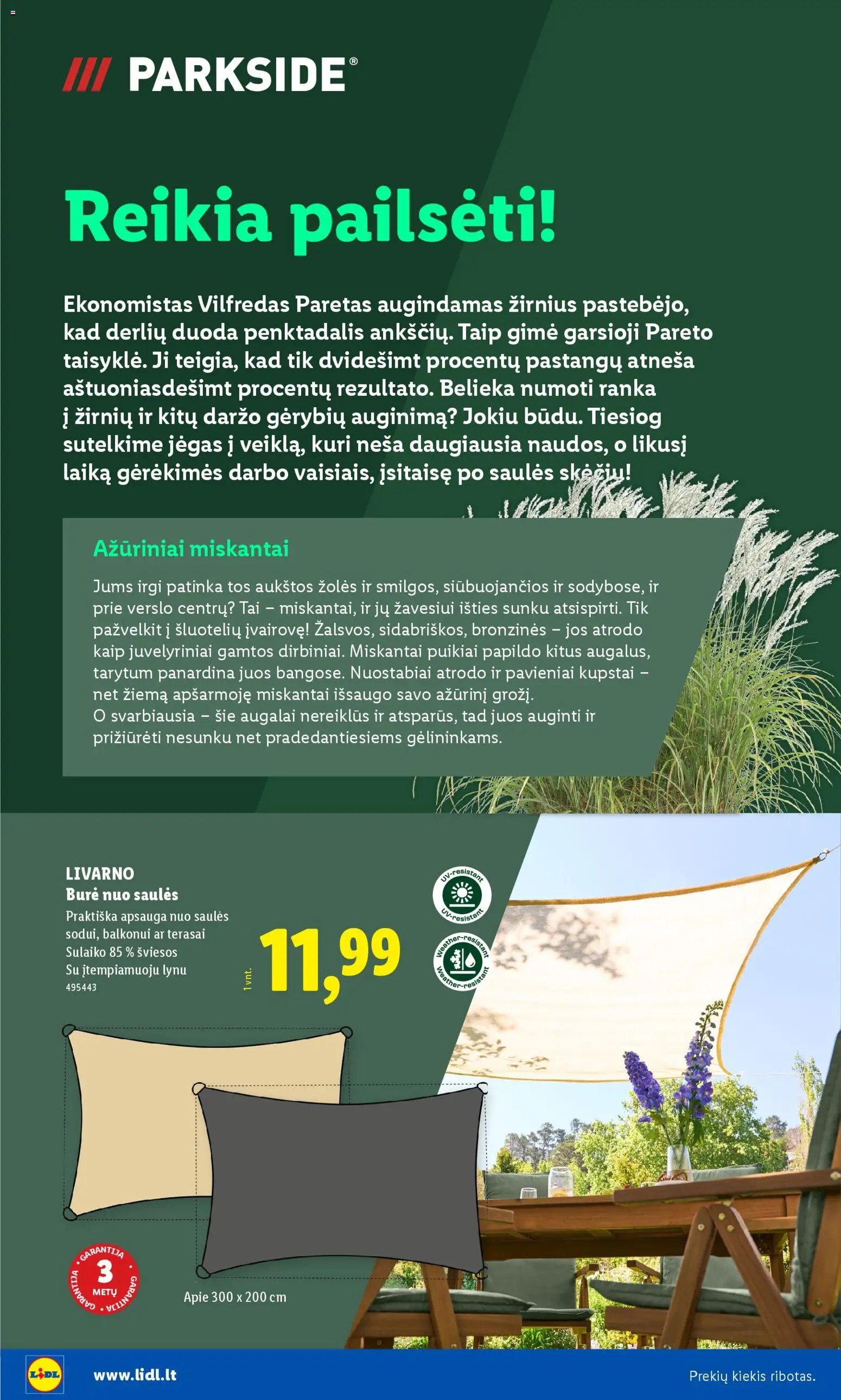 LIDL leidinys - Sodui valio