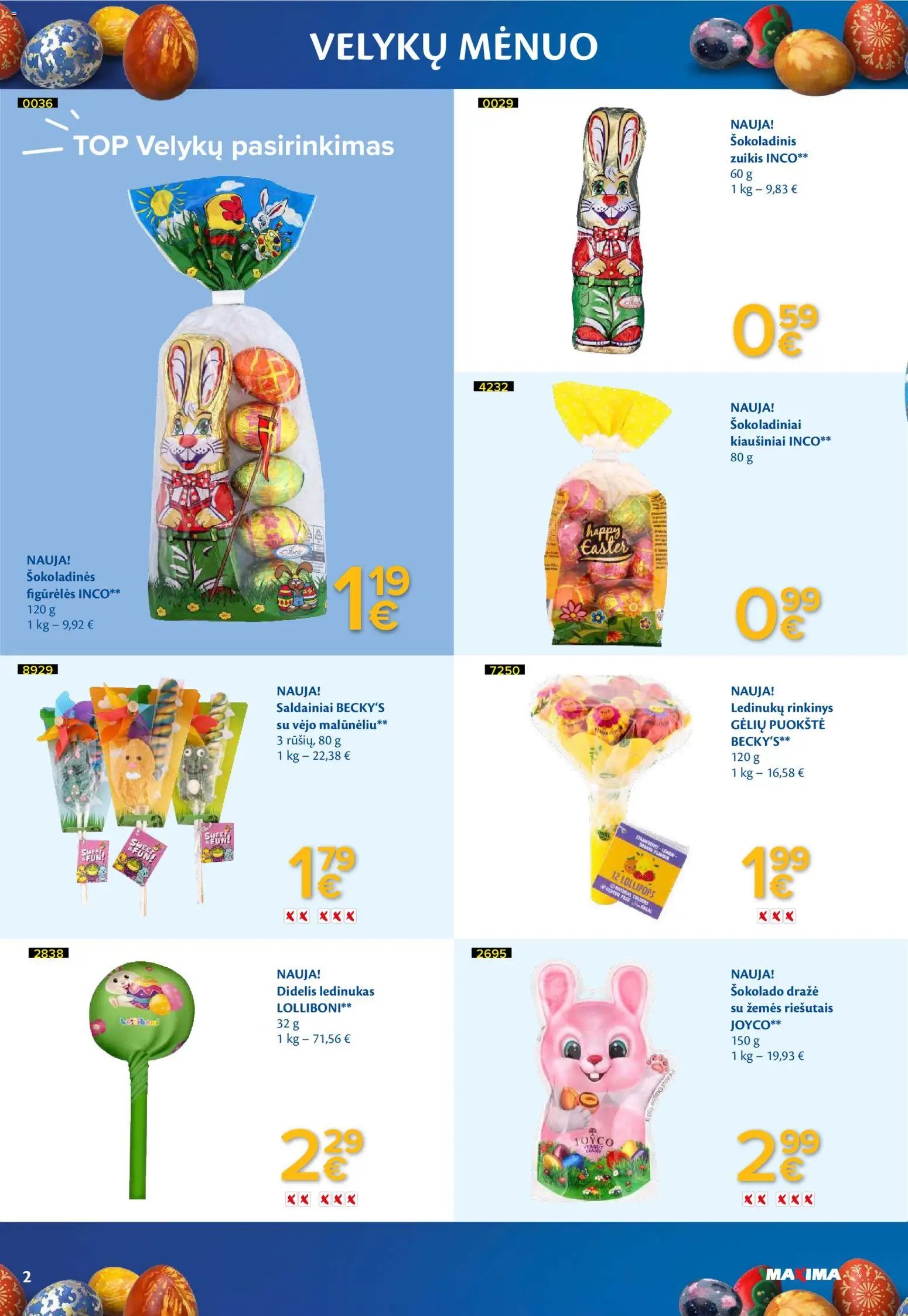 MAXIMA leidinys - Velykų menuo