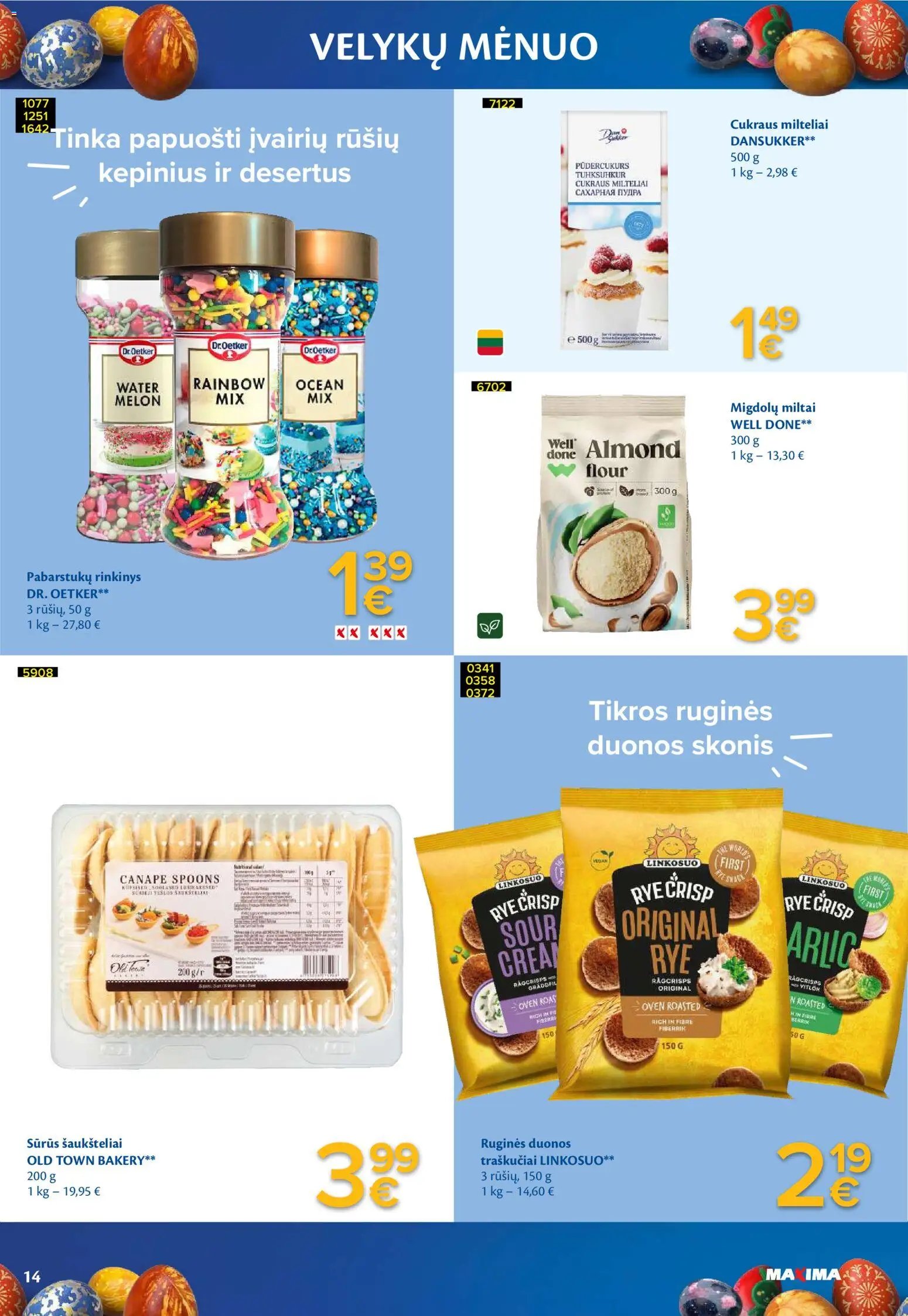 MAXIMA leidinys - Velykų menuo