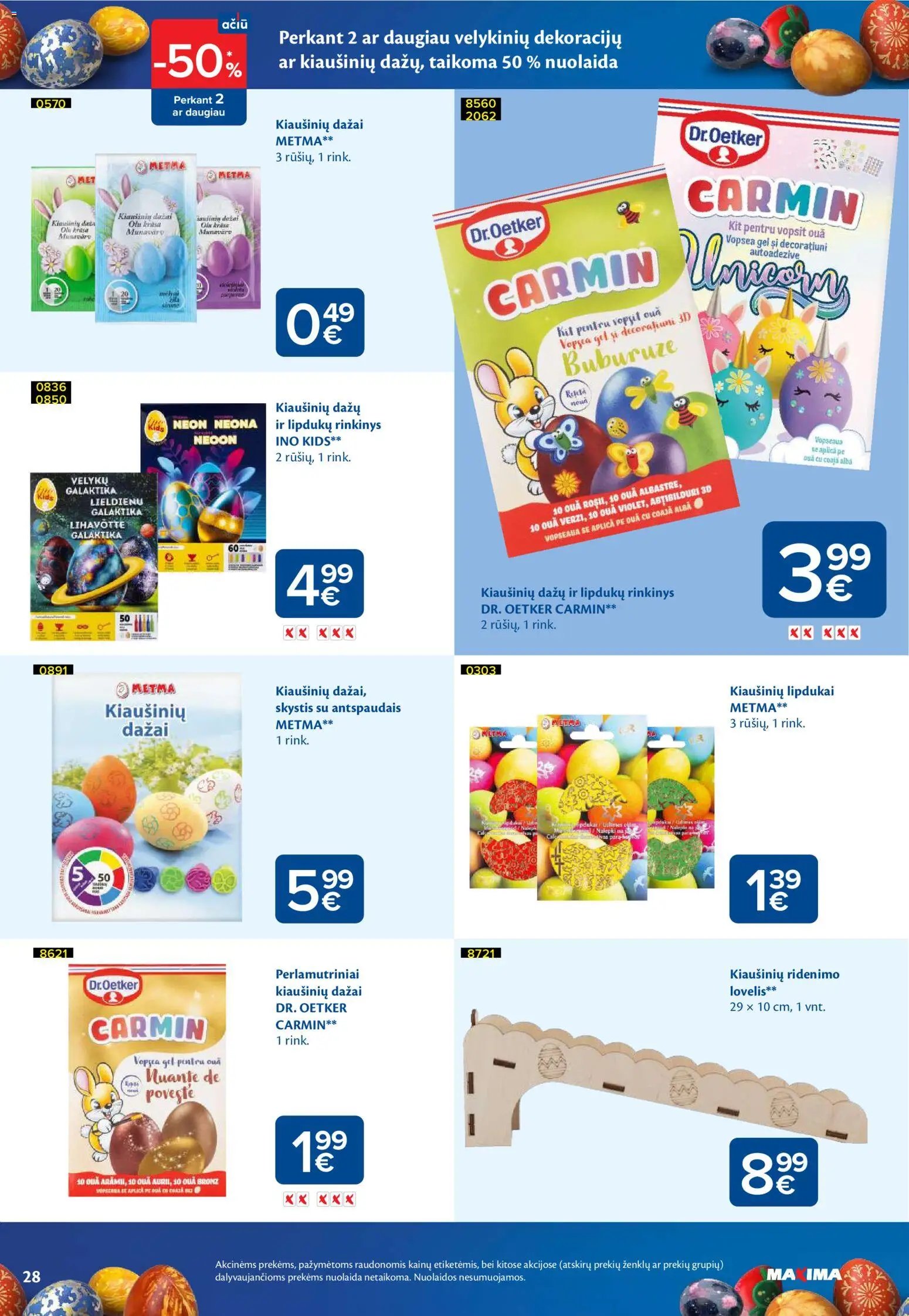 MAXIMA leidinys - Velykų menuo