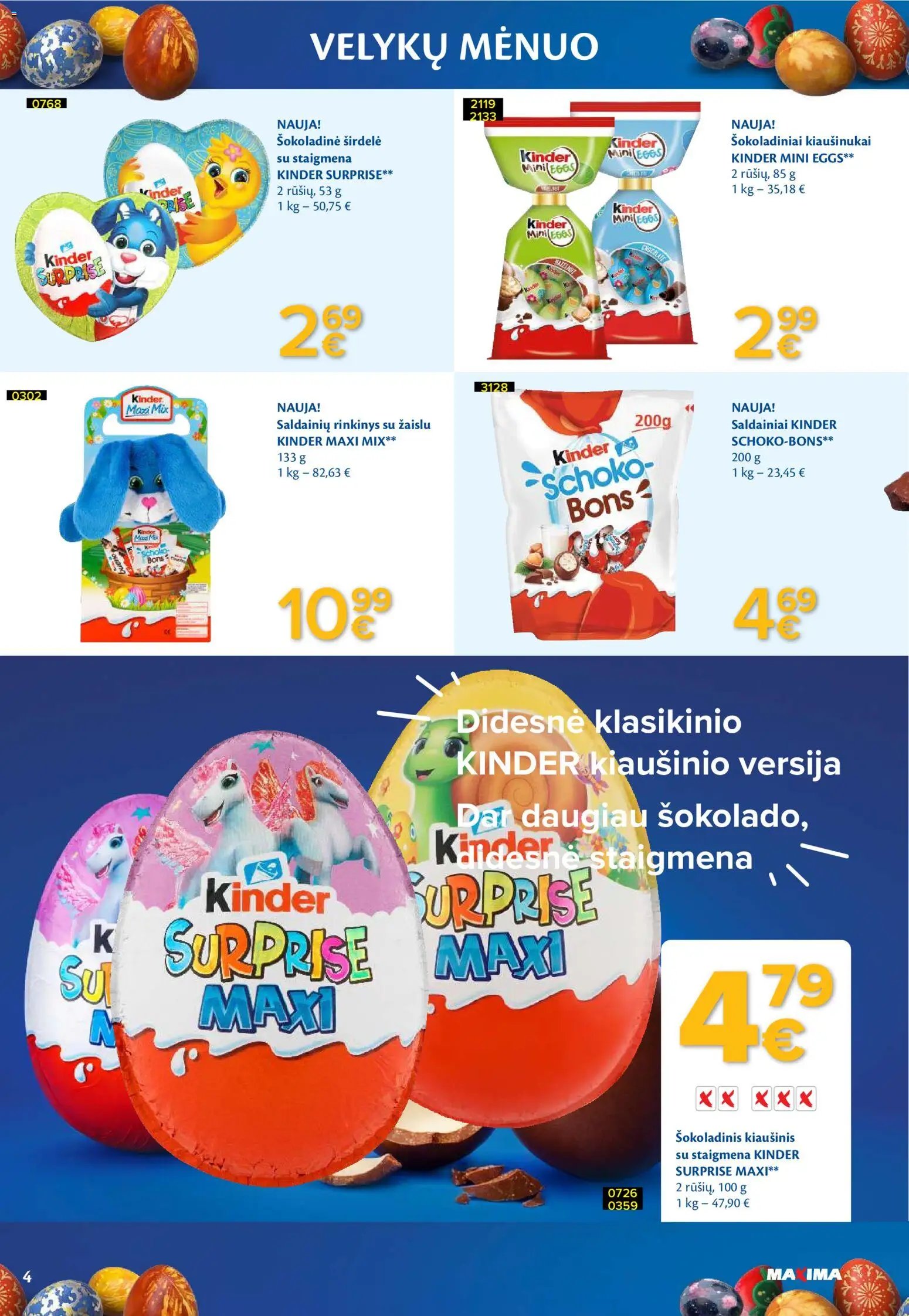 MAXIMA leidinys - Velykų menuo