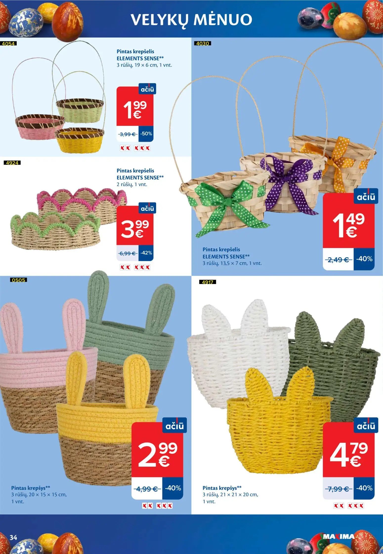 MAXIMA leidinys - Velykų menuo