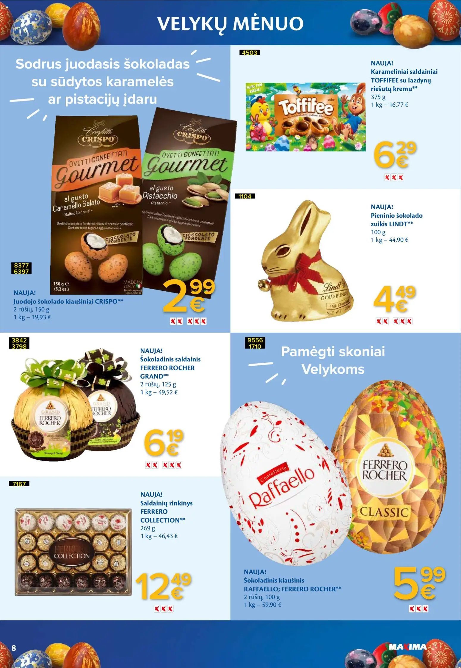 MAXIMA leidinys - Velykų menuo