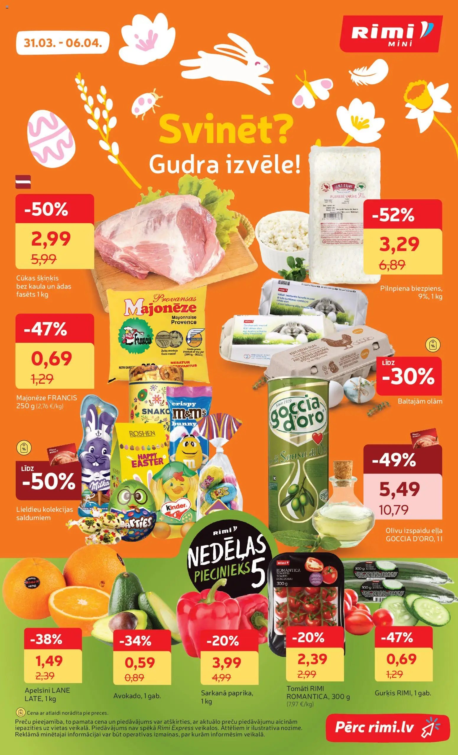 Rimi Mini Rimi akciju buklets