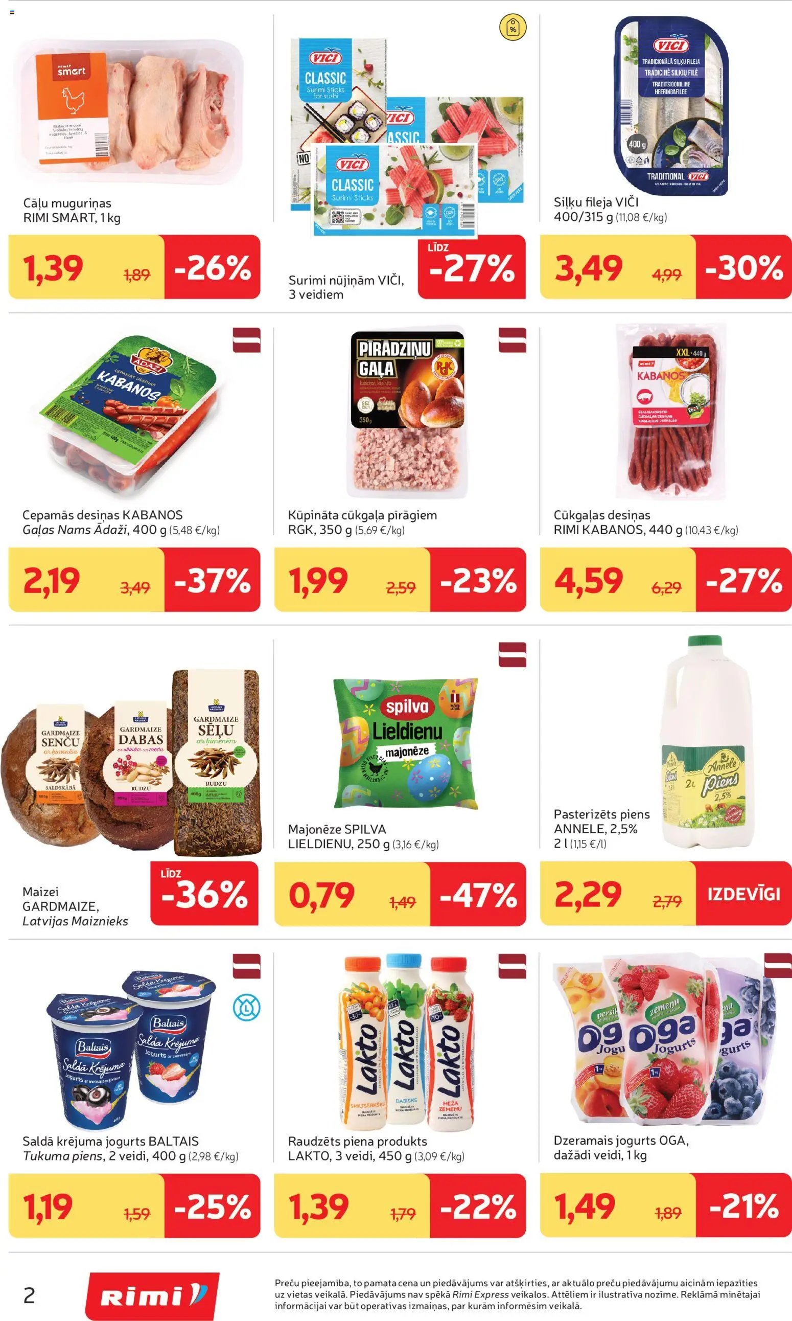 Rimi Mini Rimi akciju buklets