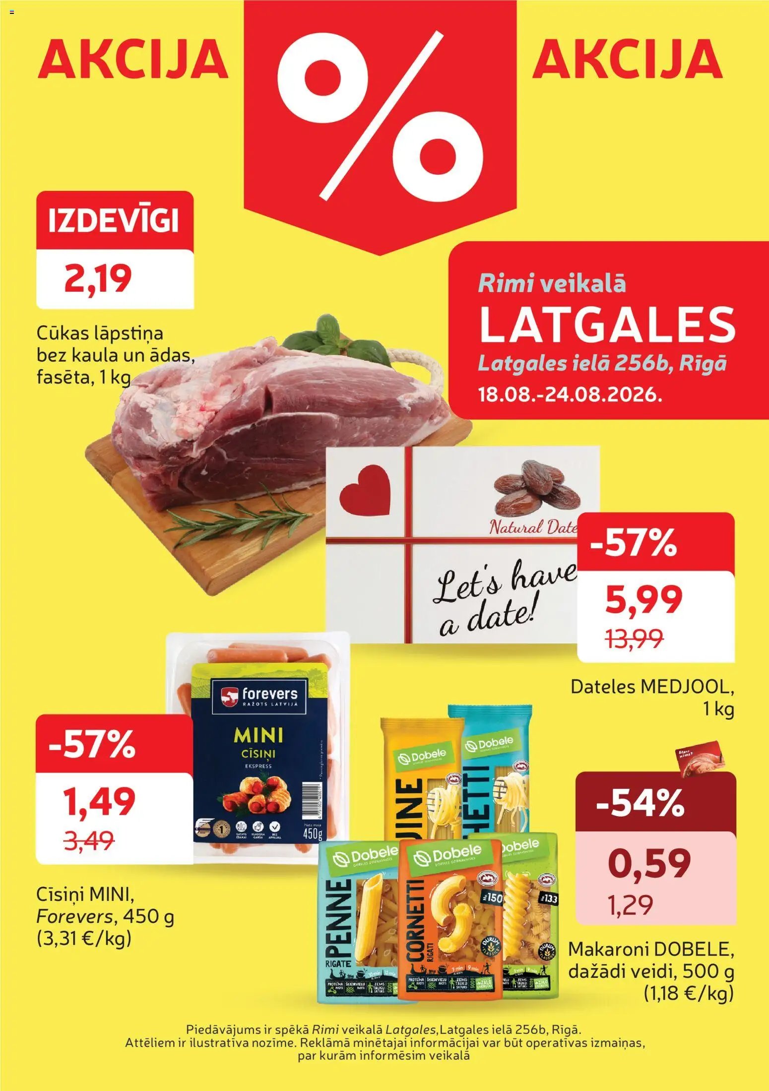 Rimi Latgales piedāvājumi