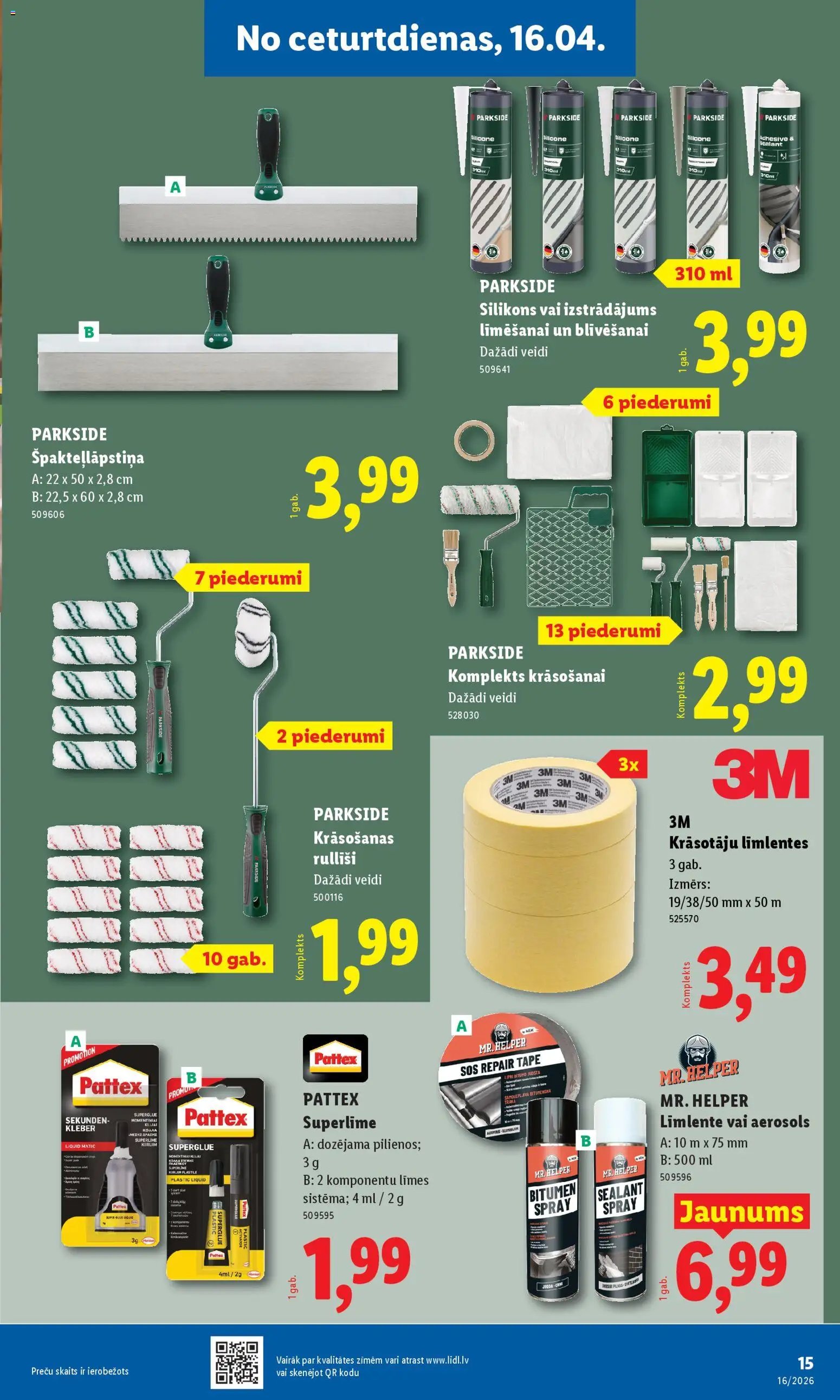 Lidl Nepārtikas preču piedāvājums