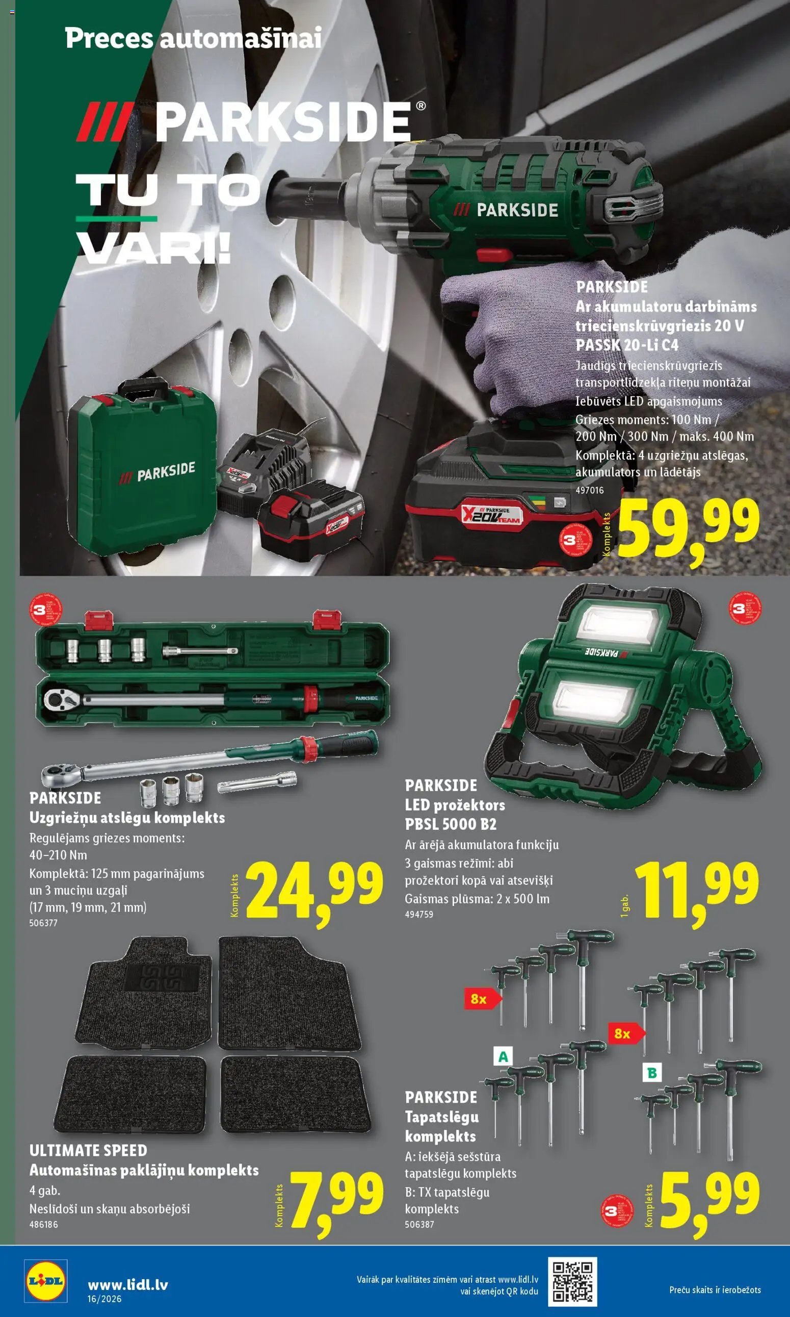 Lidl Nepārtikas preču piedāvājums