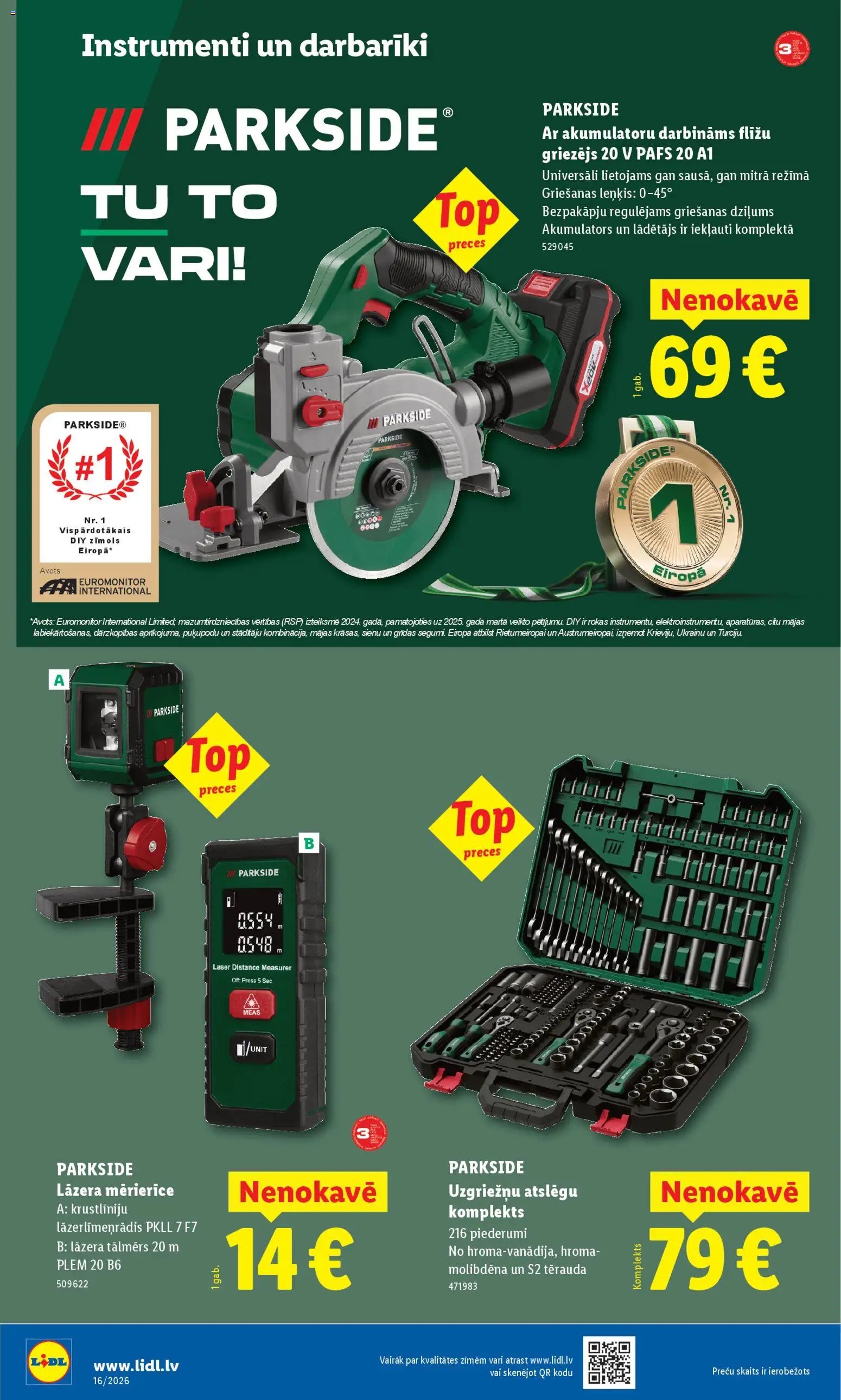 Lidl Nepārtikas preču piedāvājums