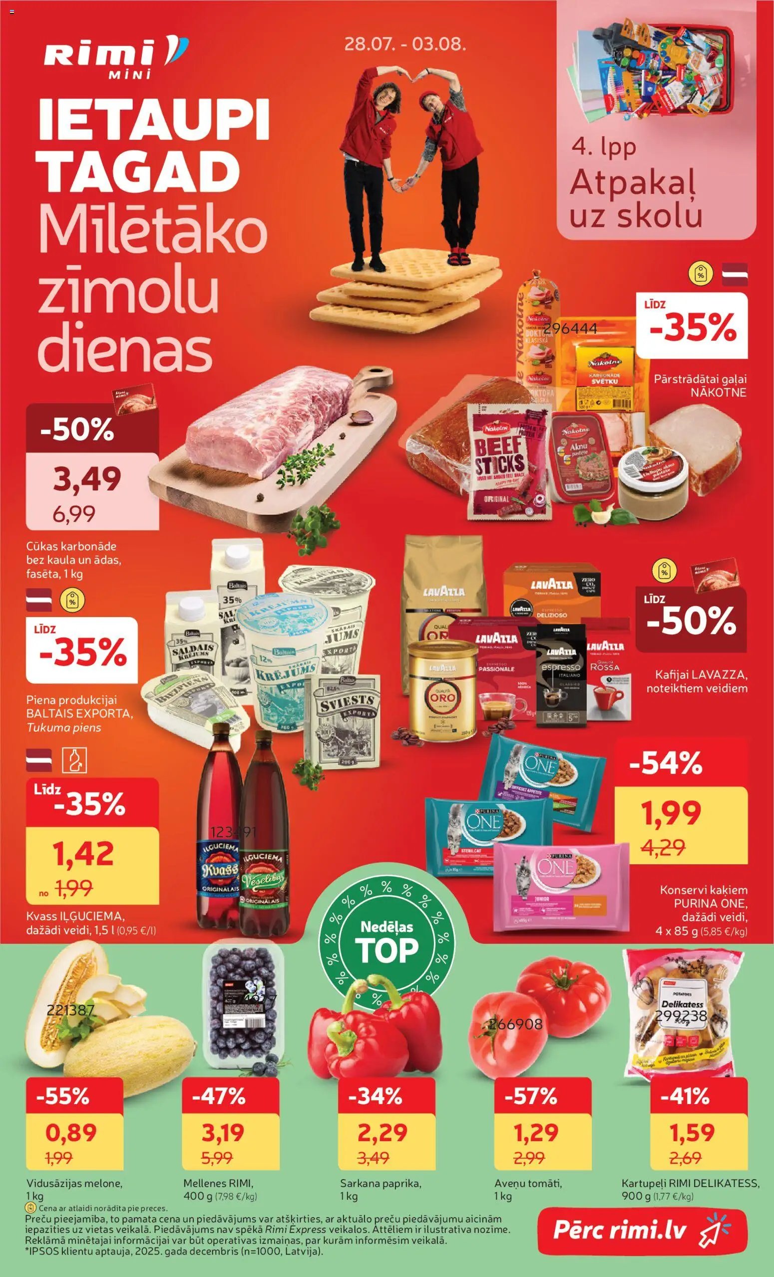 Rimi Mini Rimi akciju buklets