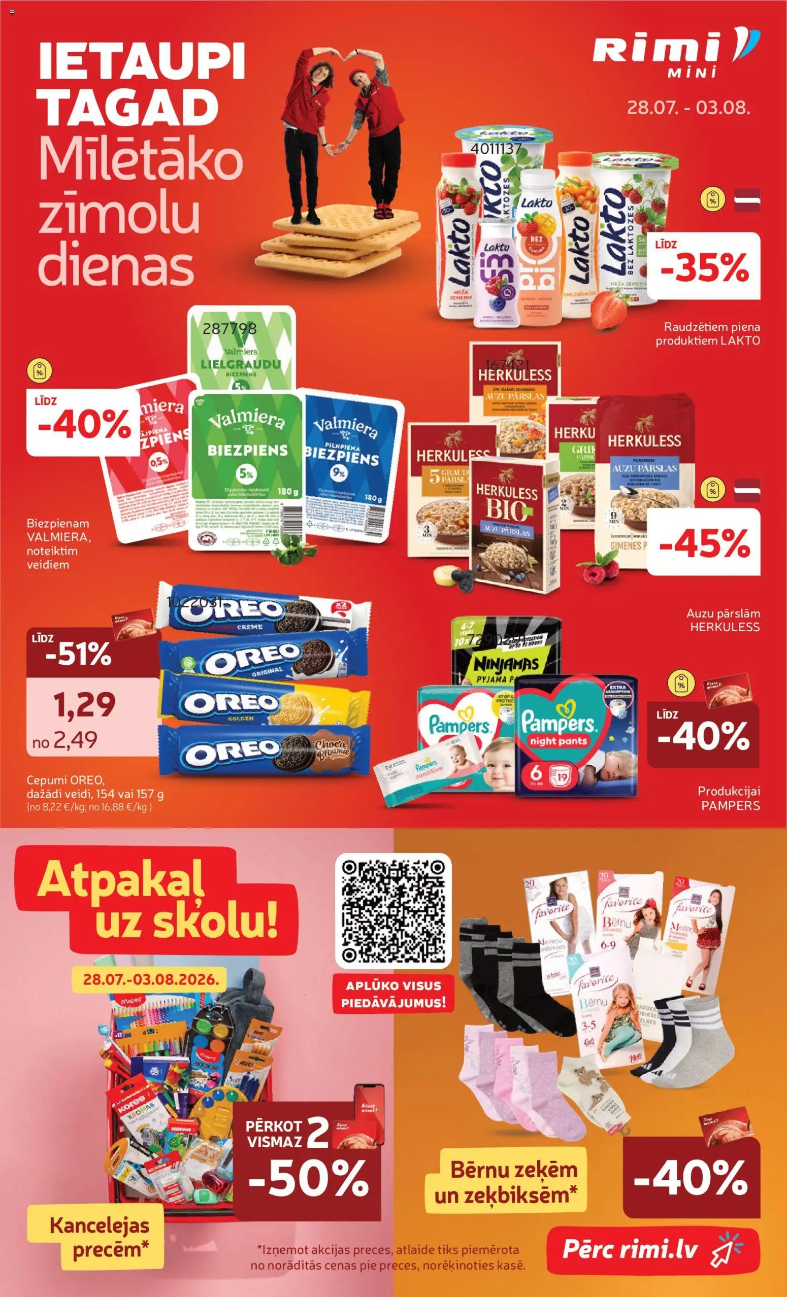 Rimi Mini Rimi akciju buklets