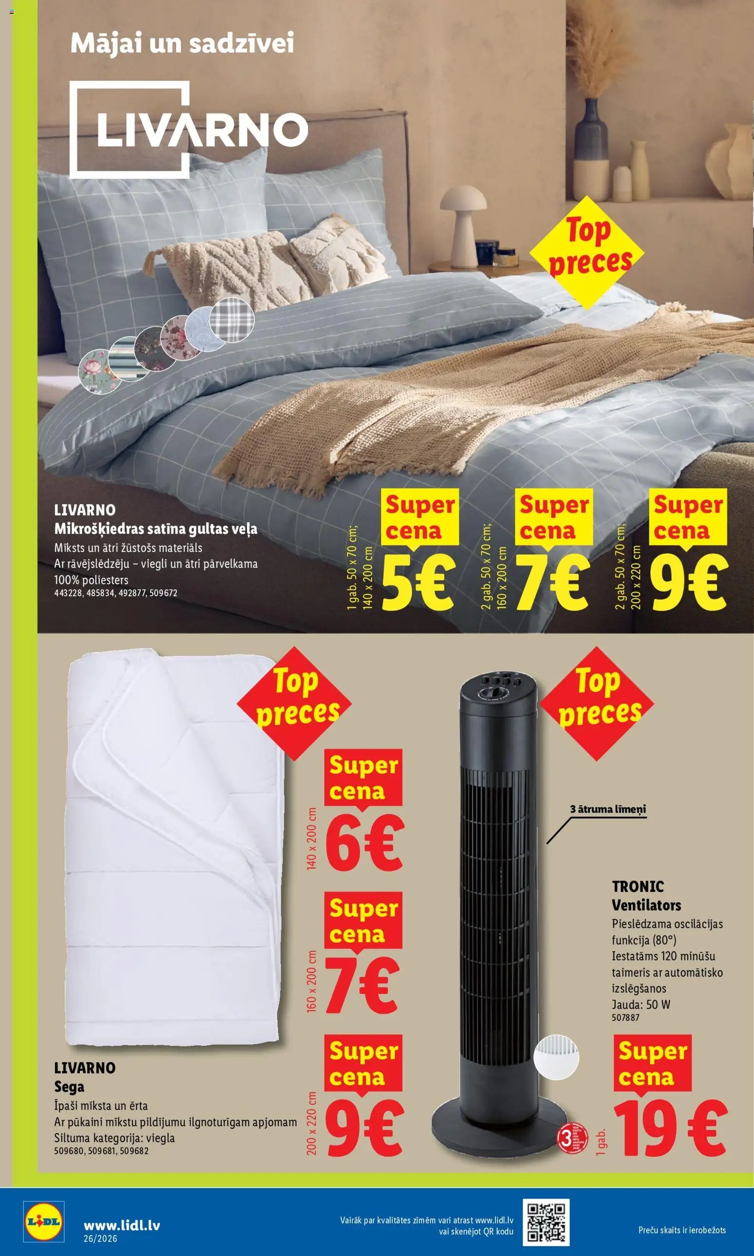 Lidl Nepārtikas preču piedāvājums