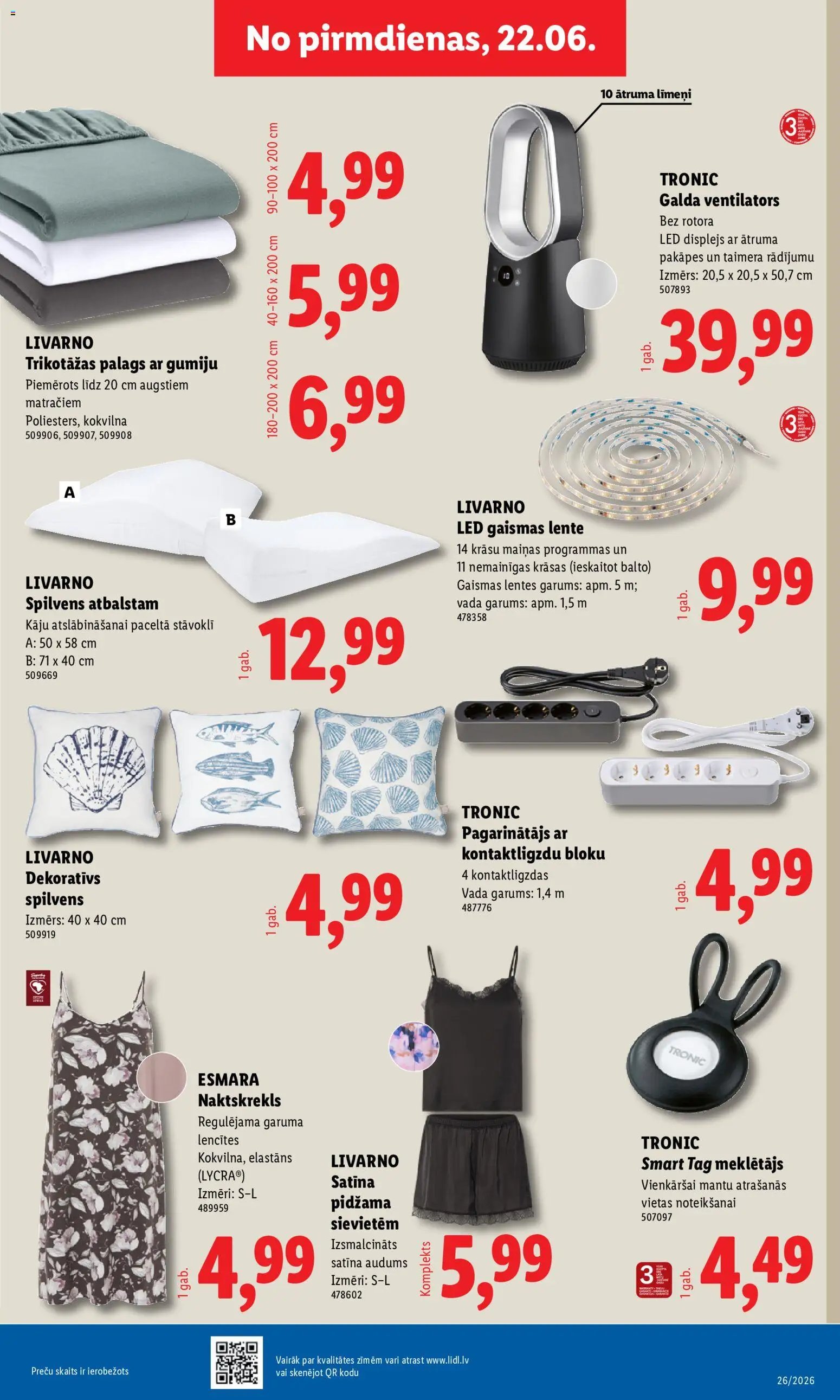 Lidl Nepārtikas preču piedāvājums