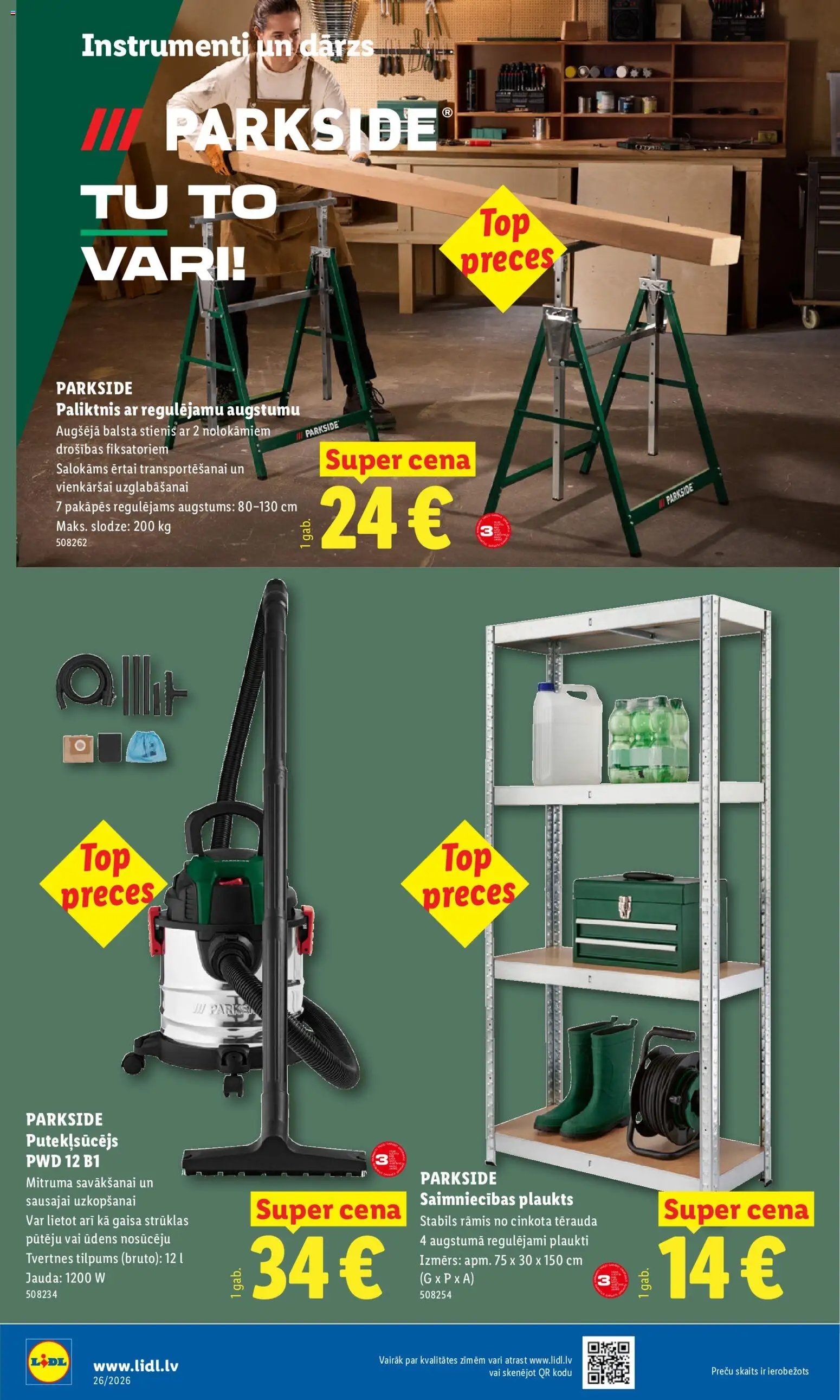 Lidl Nepārtikas preču piedāvājums