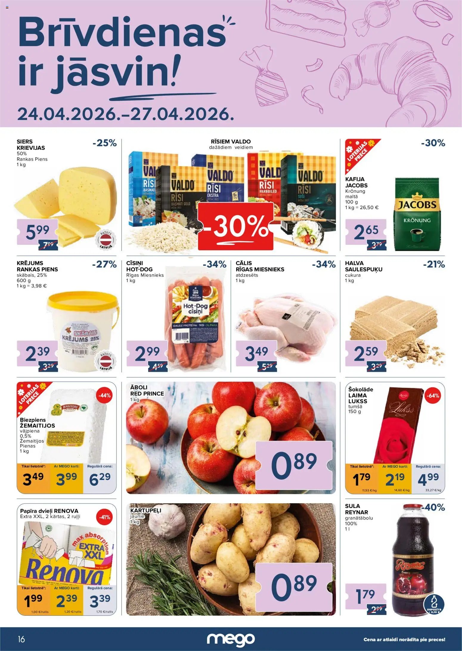 Mego Akciju buklets