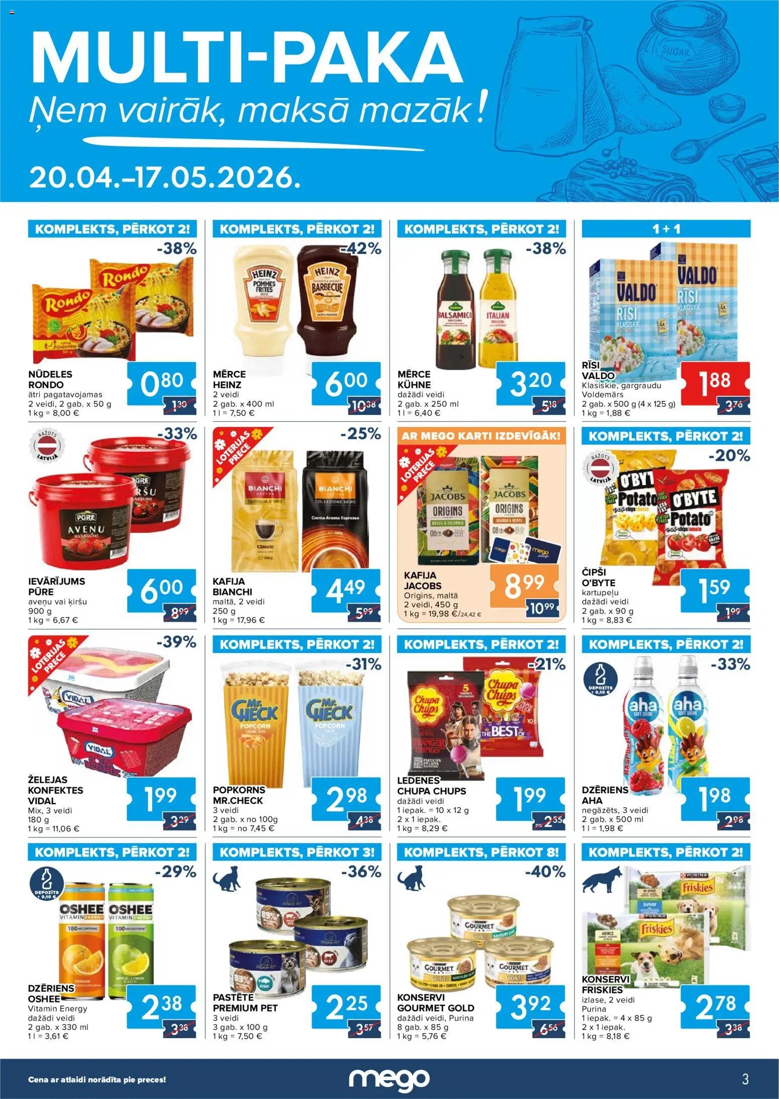 Mego Akciju buklets