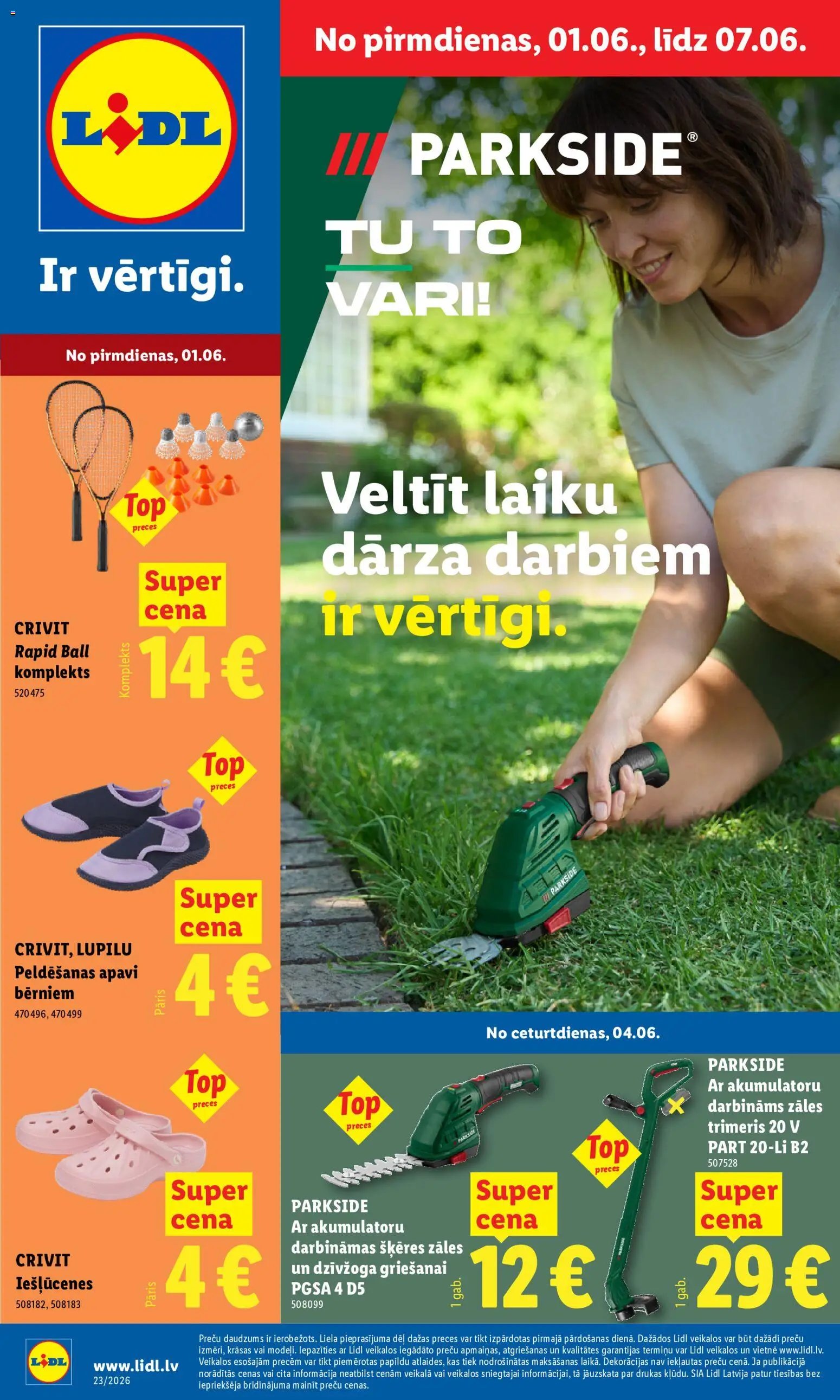 Lidl Nepārtikas preču piedāvājums