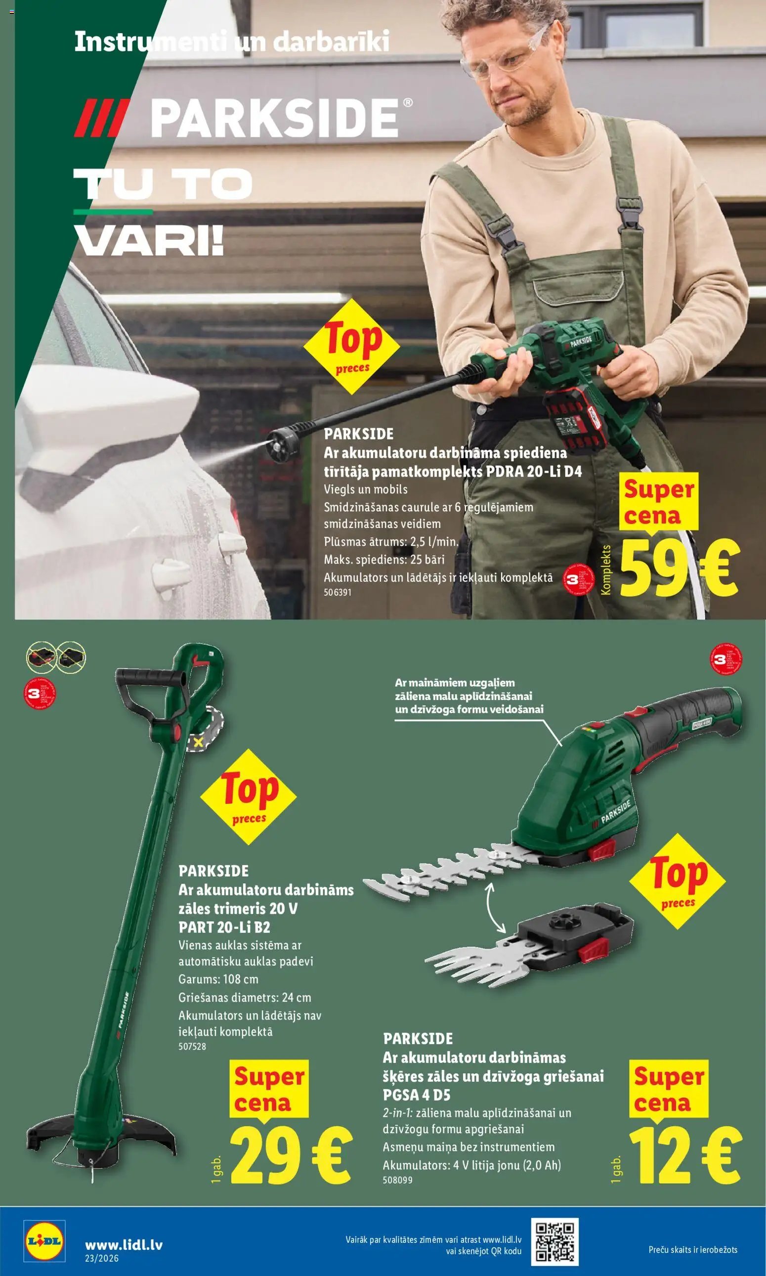 Lidl Nepārtikas preču piedāvājums