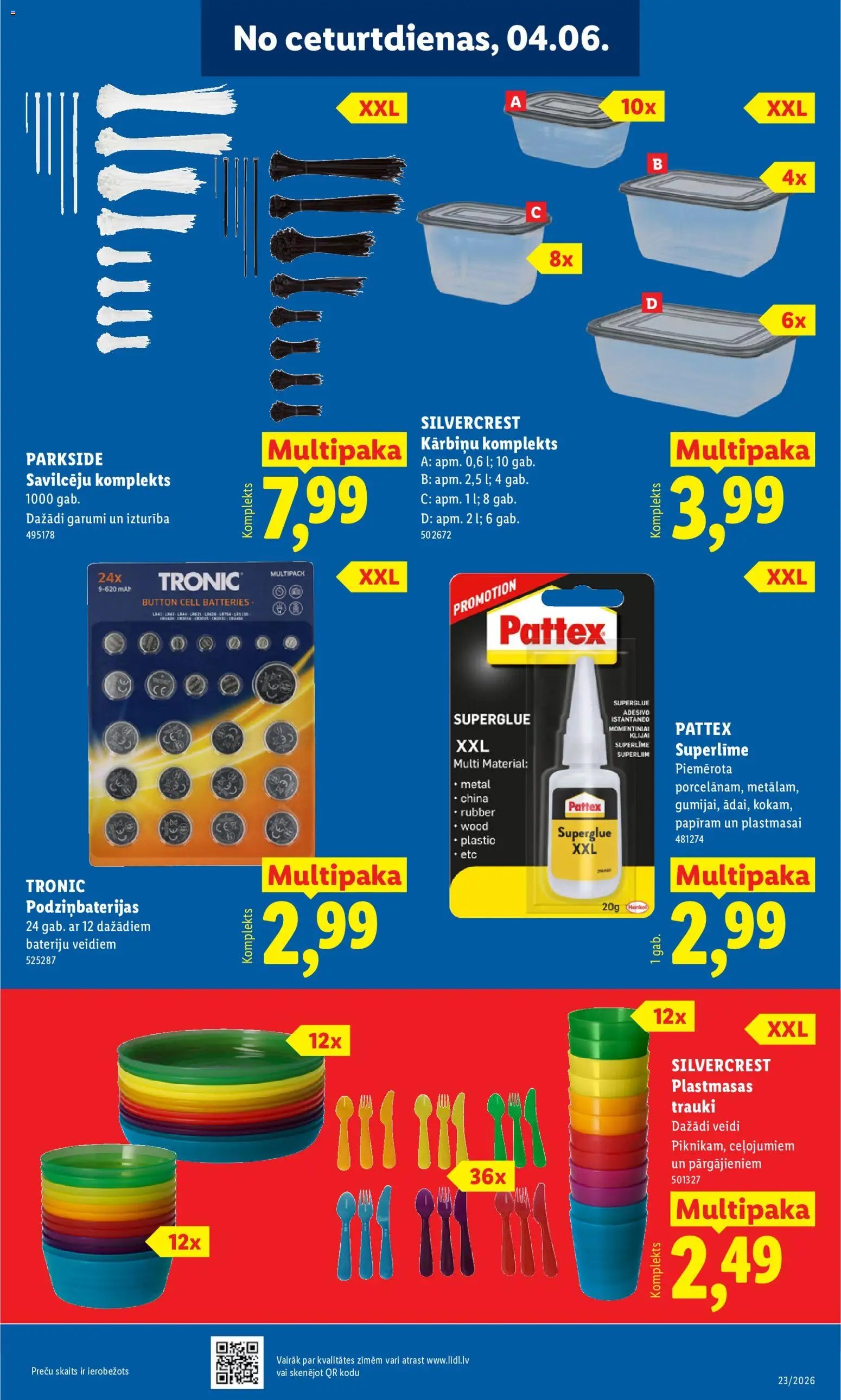 Lidl Nepārtikas preču piedāvājums
