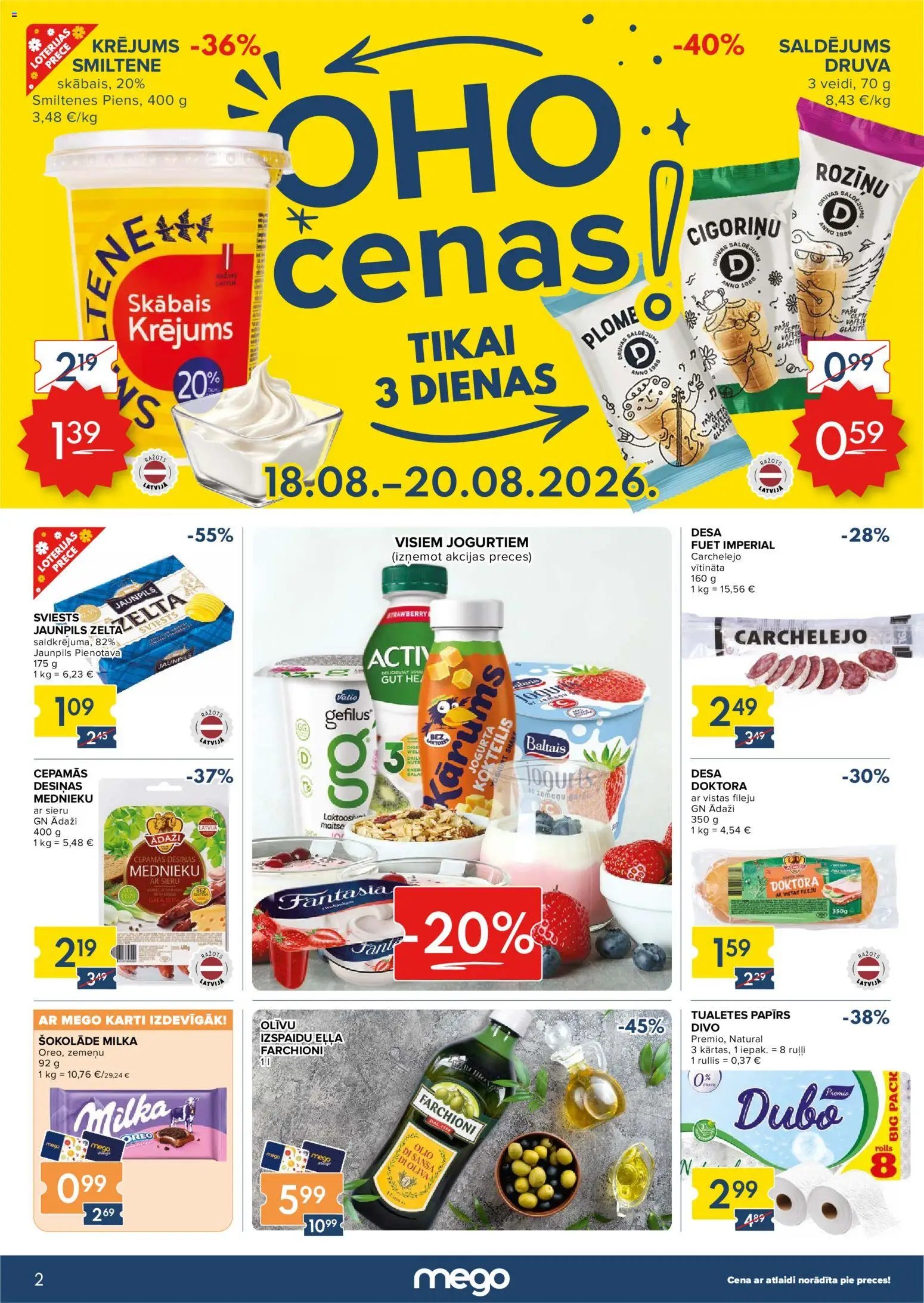 Mego Akciju buklets